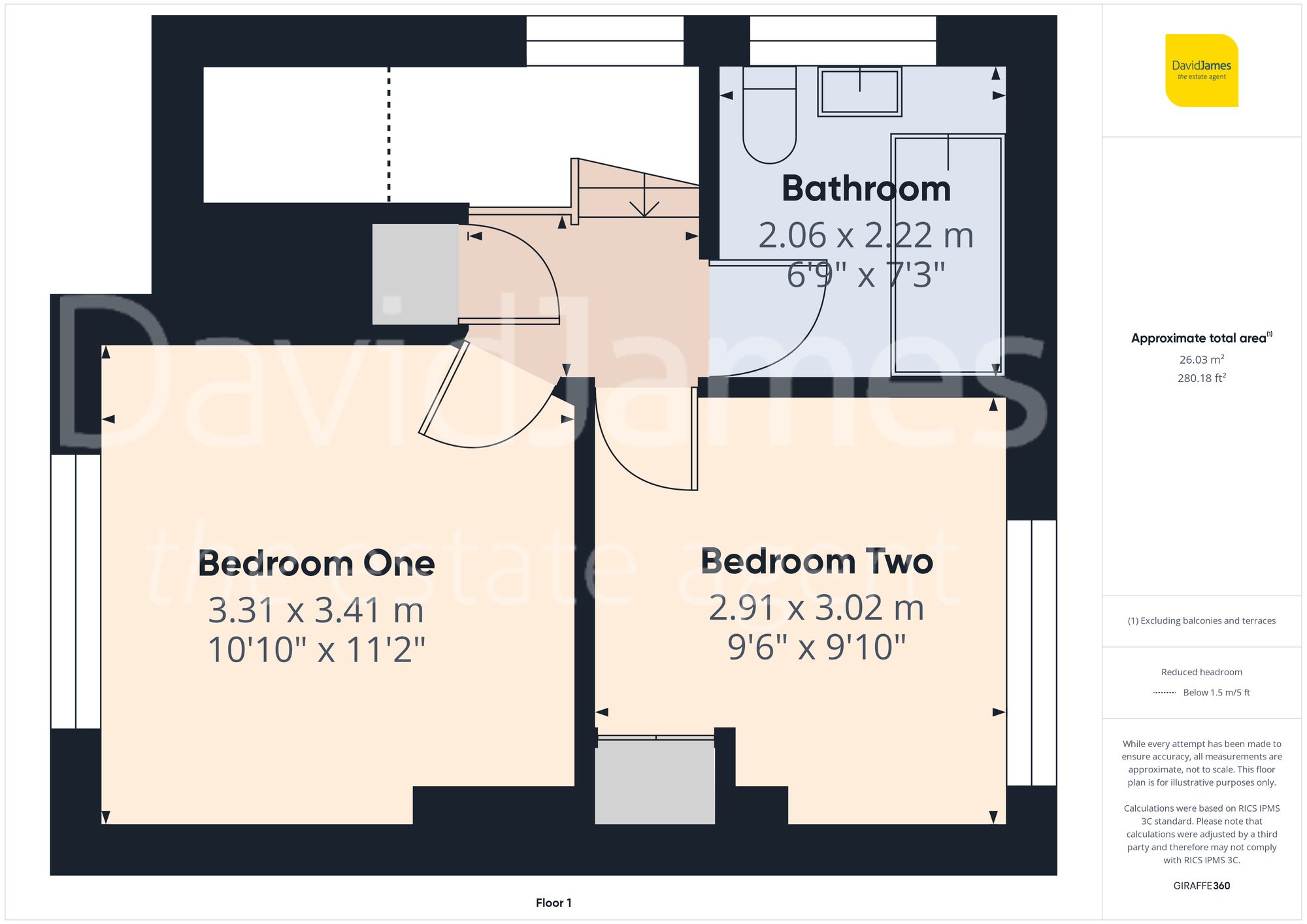 Floorplan for Hereford Road, Nottingham
