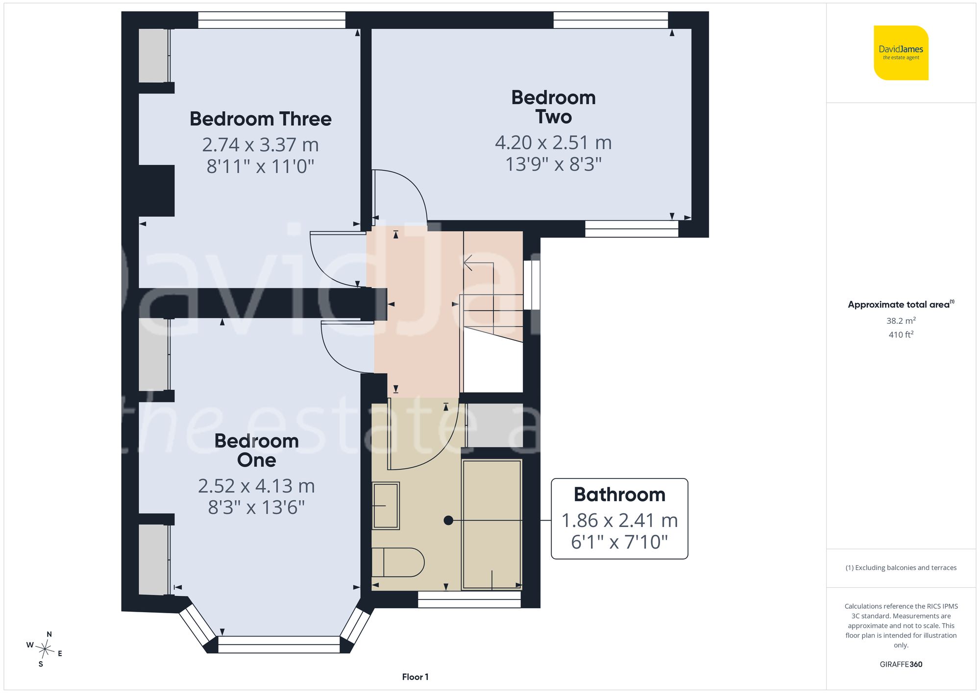 Floorplan for Thorpe Crescent, Mapperley, Nottingham