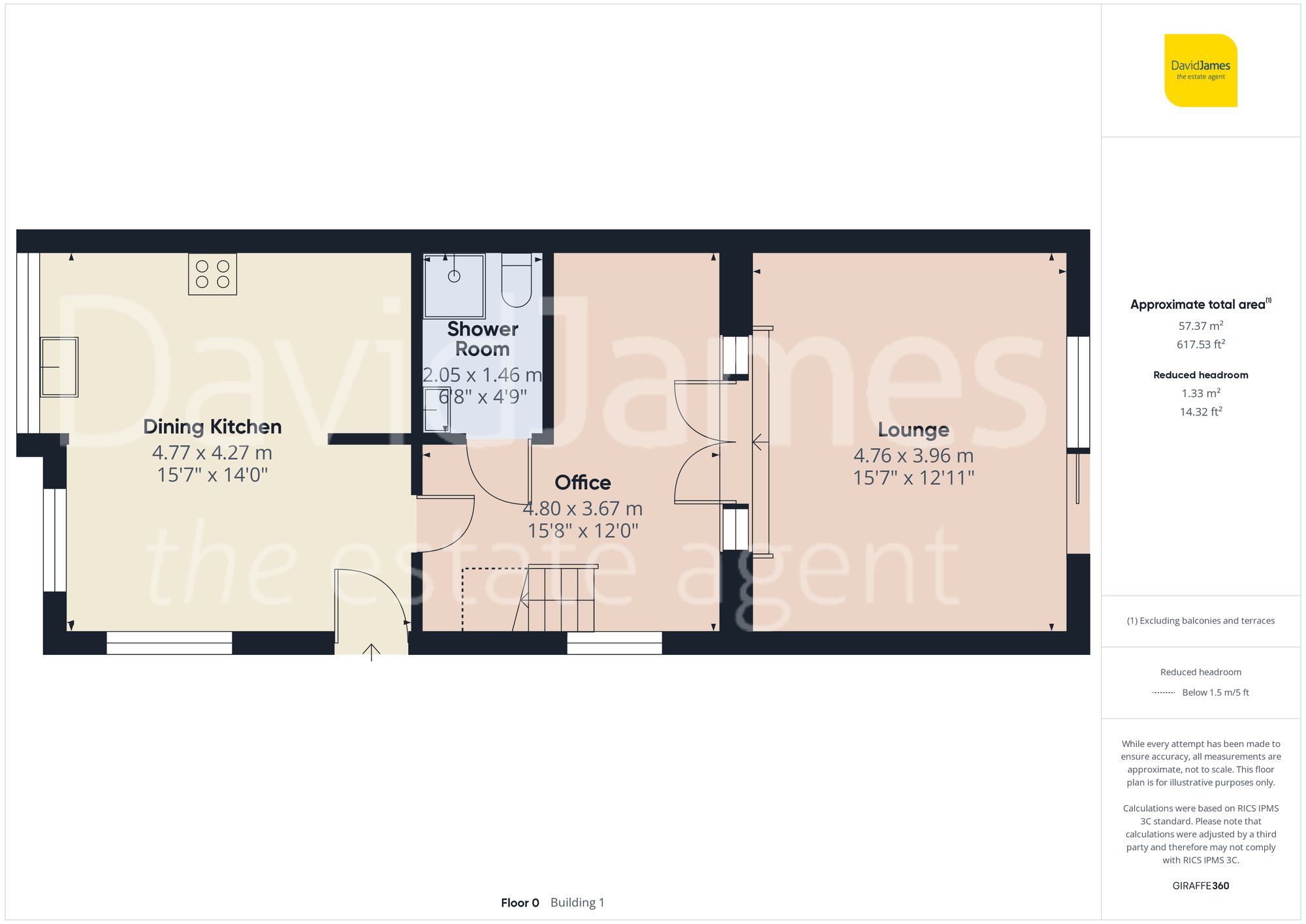 Floorplan for Thorneywood Rise, Nottingham