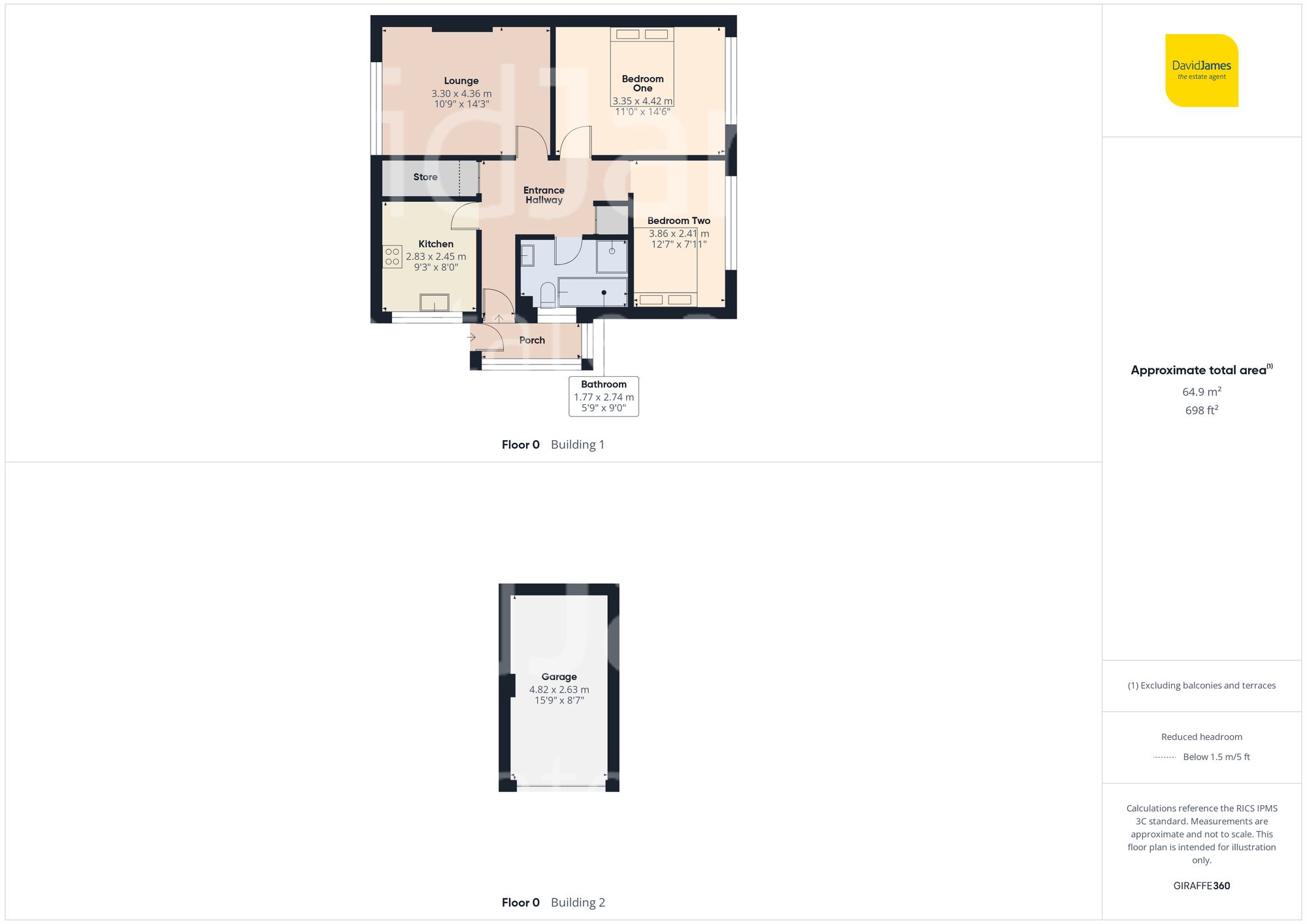 Floorplan for Grafton Avenue, Woodthorpe, Nottingham