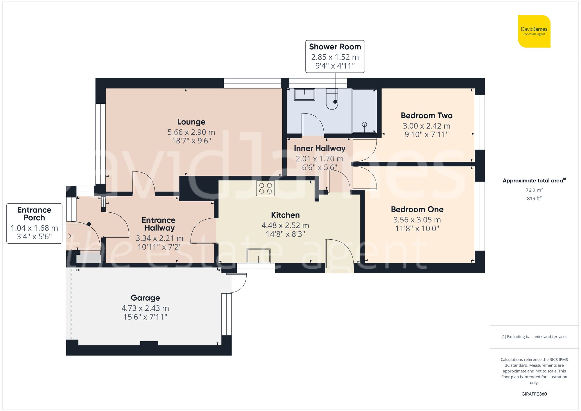 Floorplan for Springwood Gardens, Woodthorpe, Nottingham