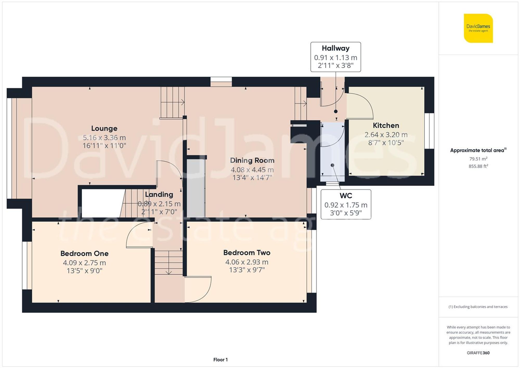 Floorplan for Malmesbury Road, Mapperley/Woodthorpe, Nottingham