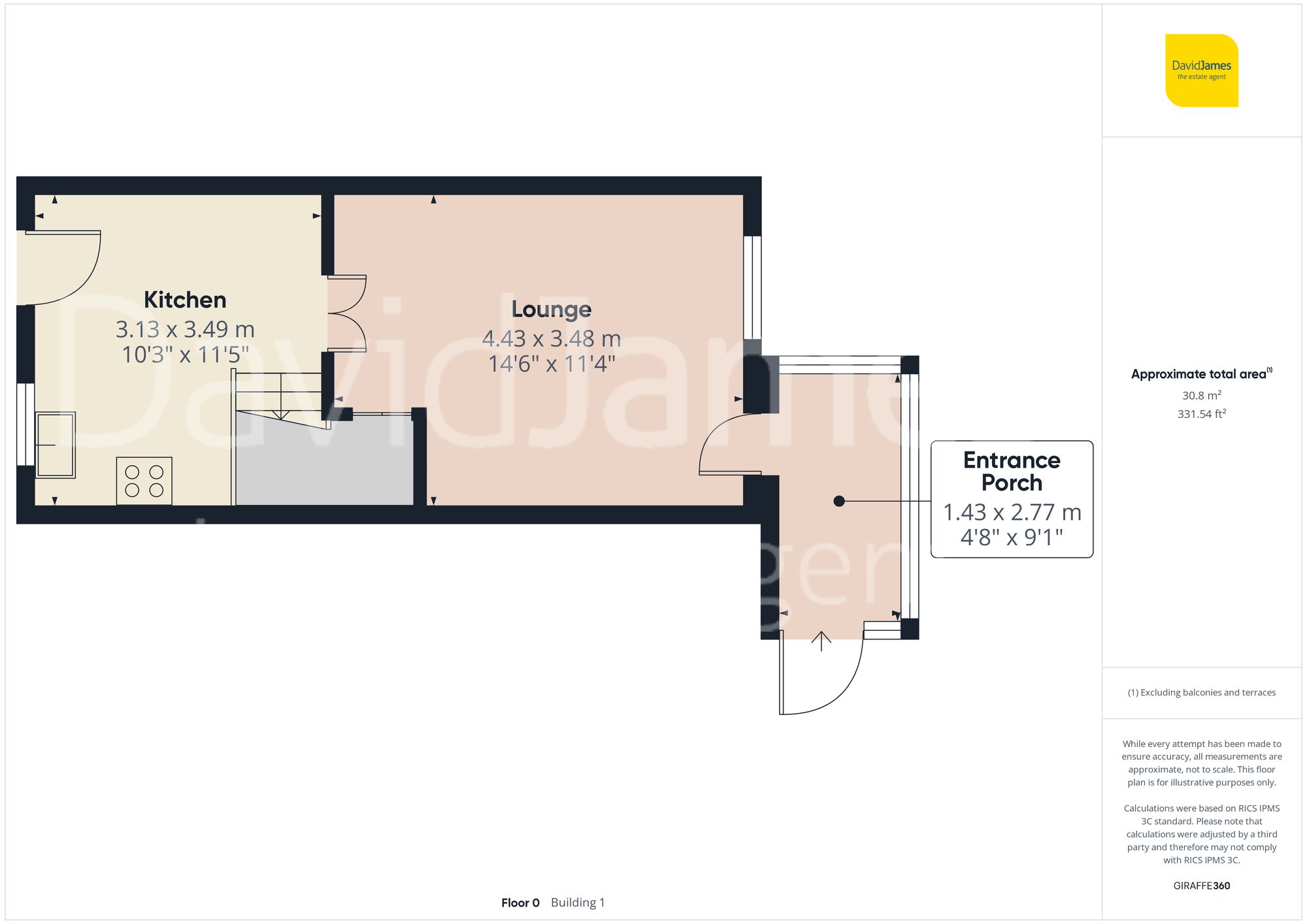 Floorplan for Okehampton Crescent, Mapperley, Nottingham