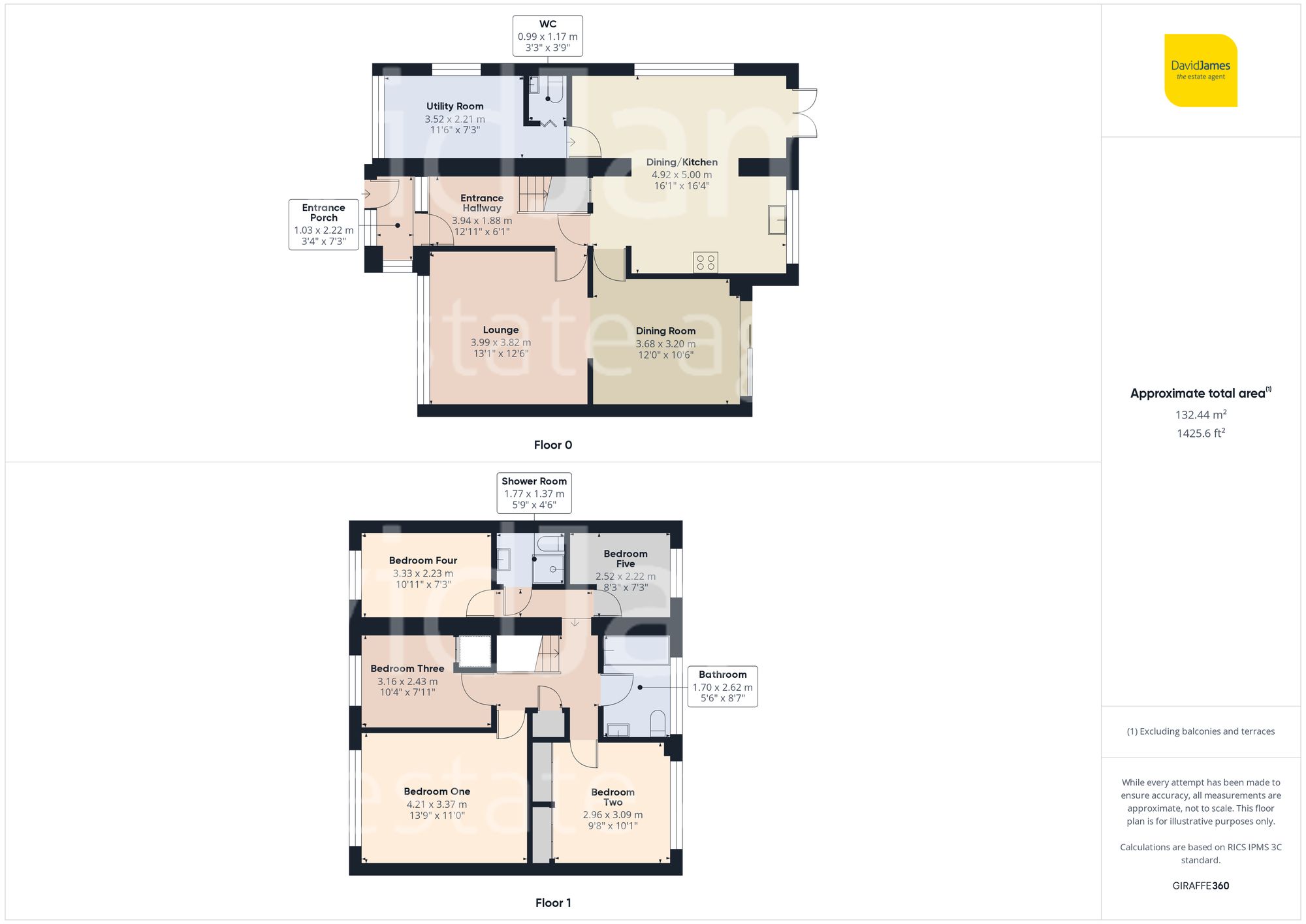 Floorplan for Dunvegan Drive, Rise Park, Nottingham