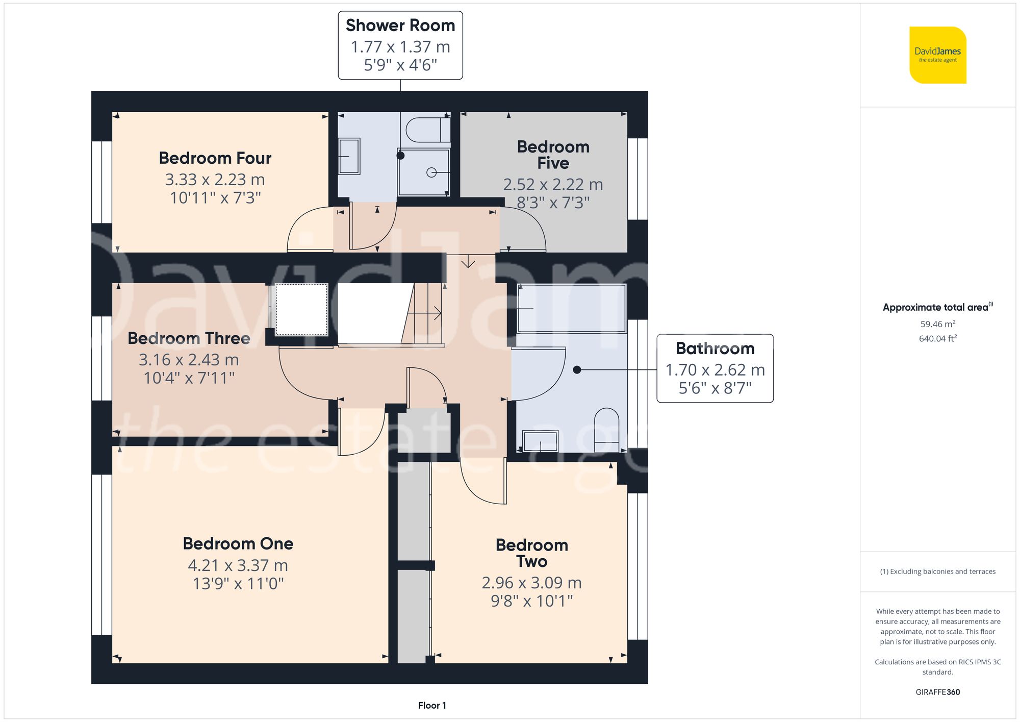 Floorplan for Dunvegan Drive, Rise Park, Nottingham