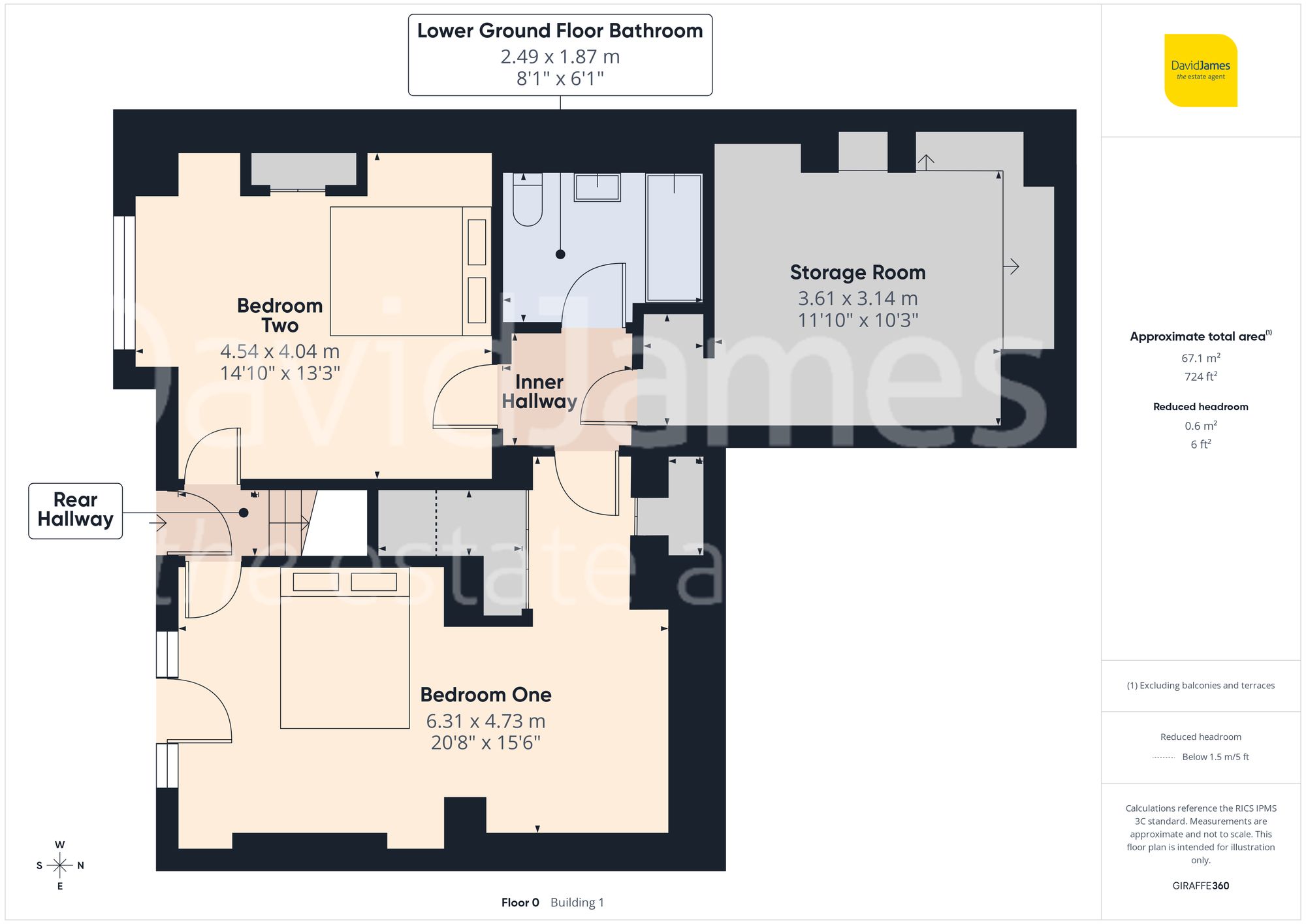 Floorplan for Oakdale Road, Nottingham