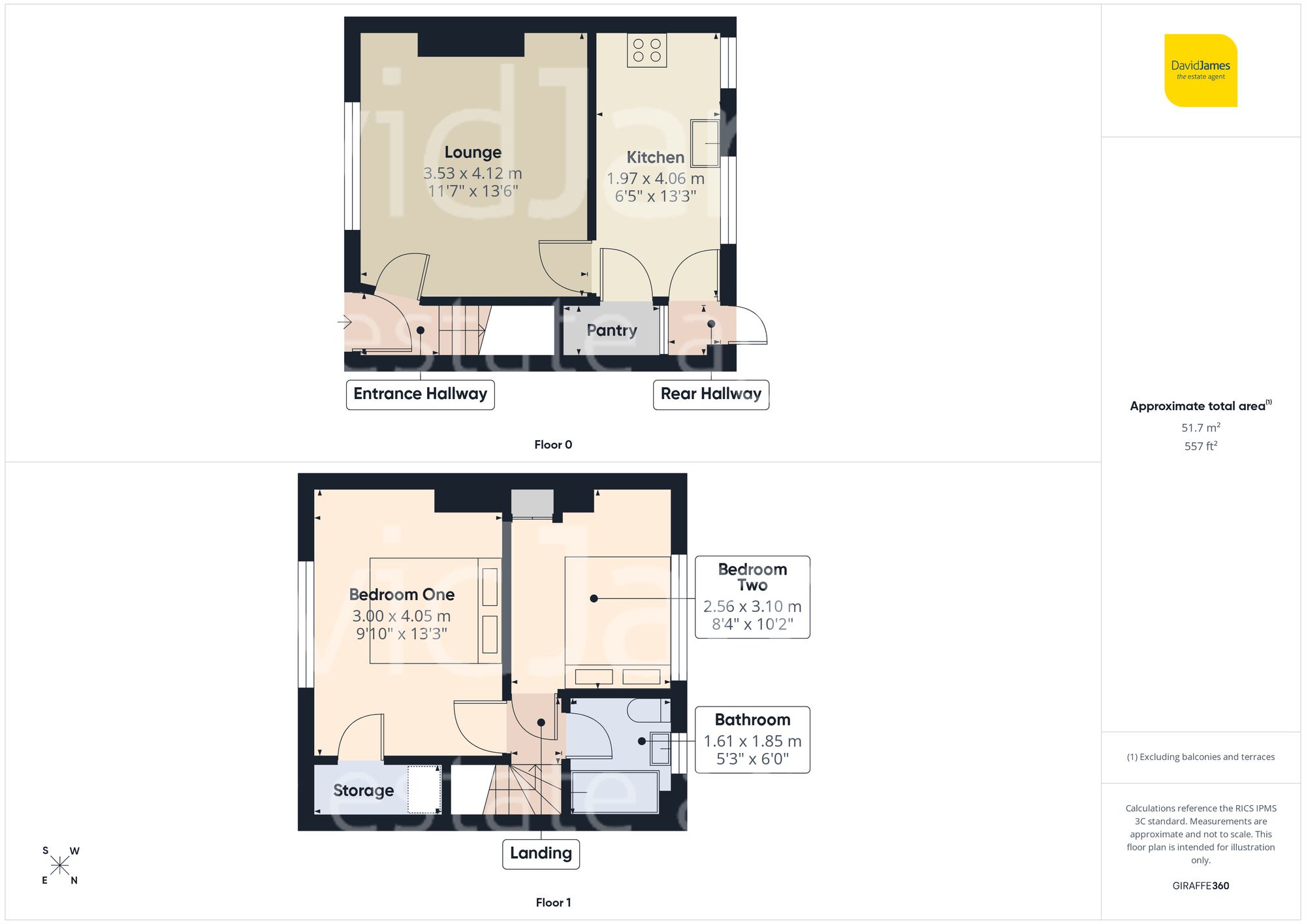 Floorplan for Elford Rise, Nottingham