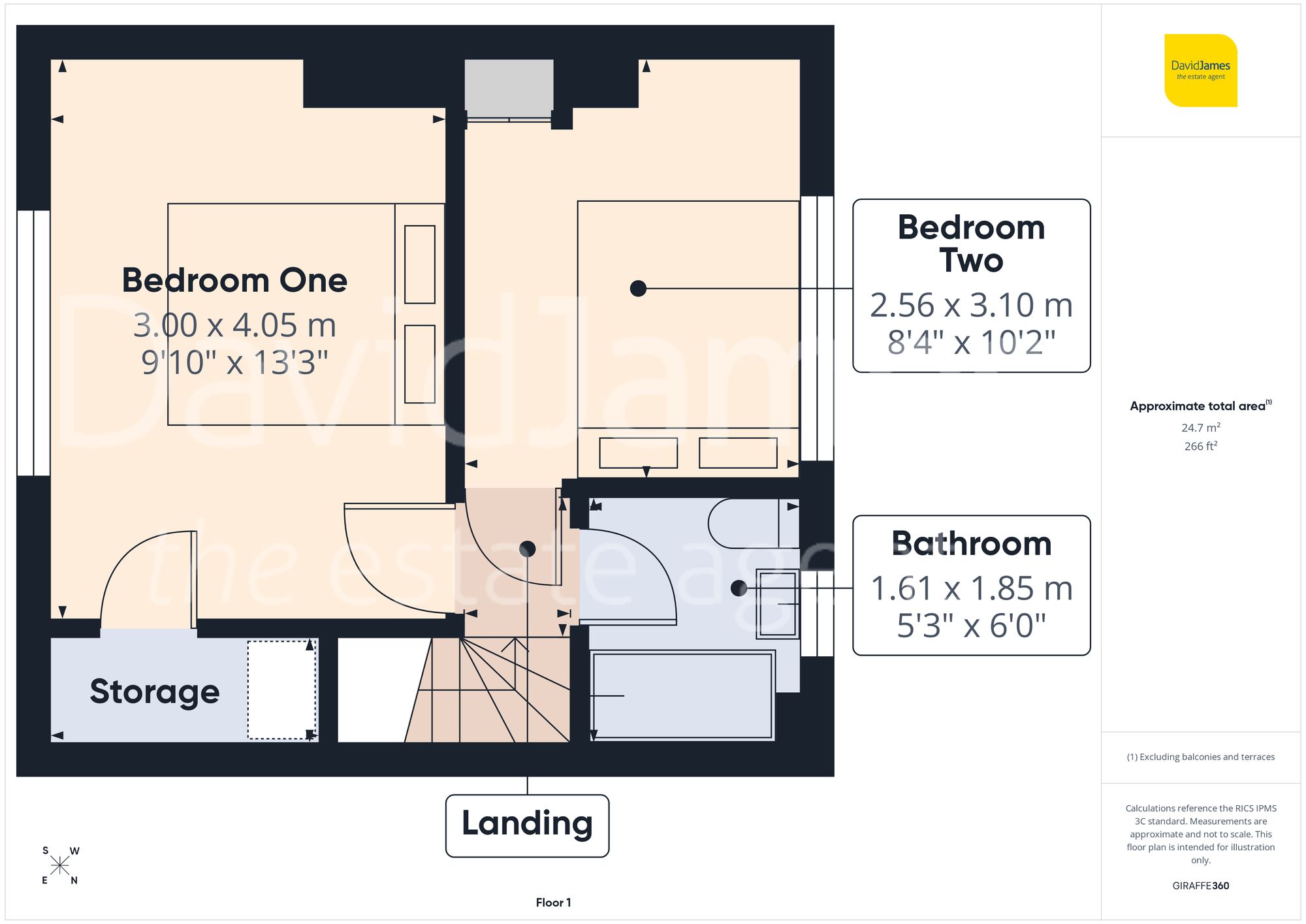 Floorplan for Elford Rise, Nottingham