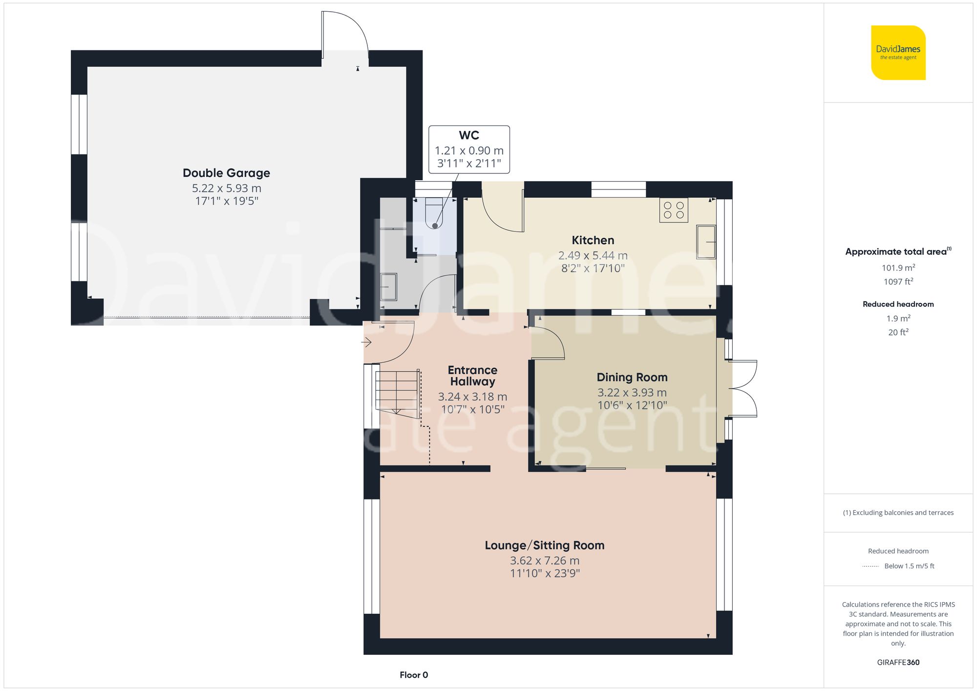 Floorplan for Arlington Drive, Mapperley Park, Nottingham