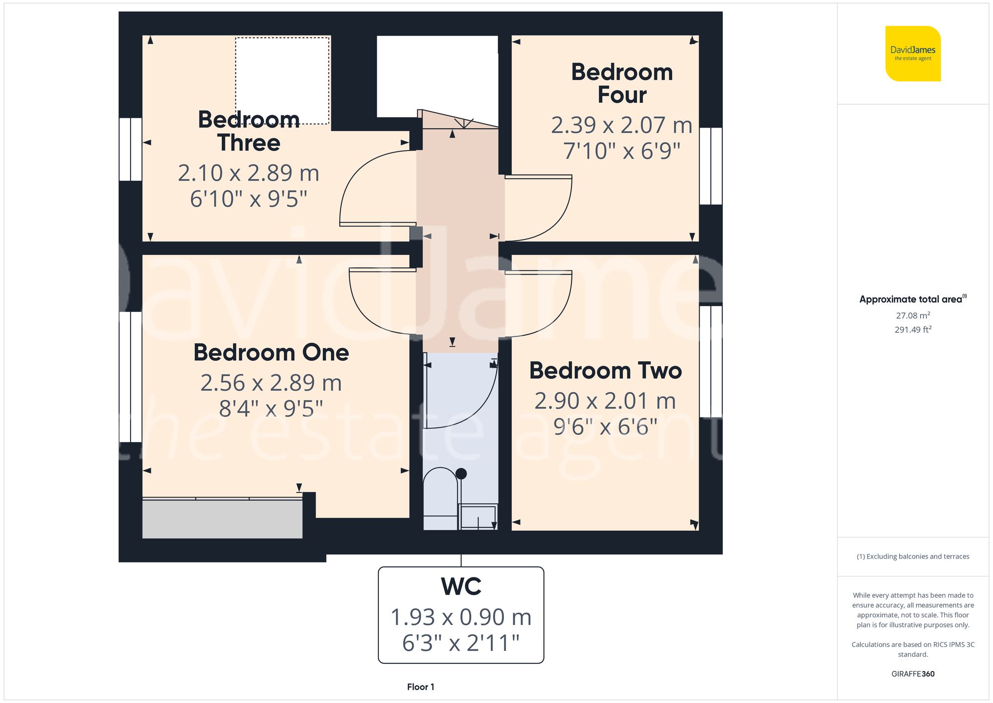 Floorplan for Skipton Circus, Nottingham