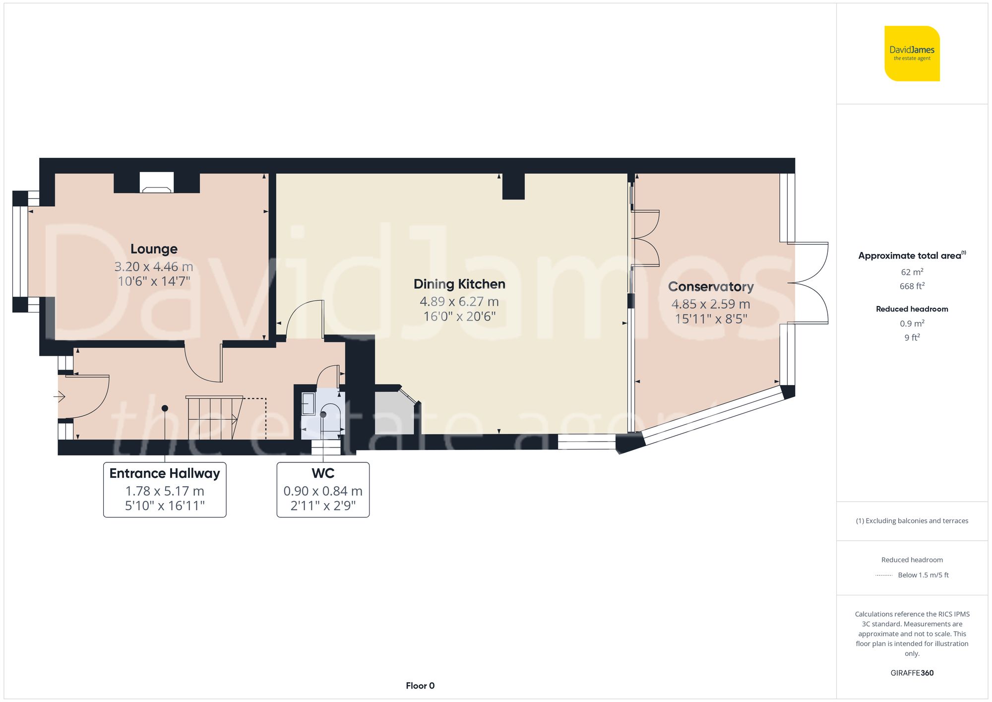 Floorplan for Kent Road, Mapperley, Nottingham