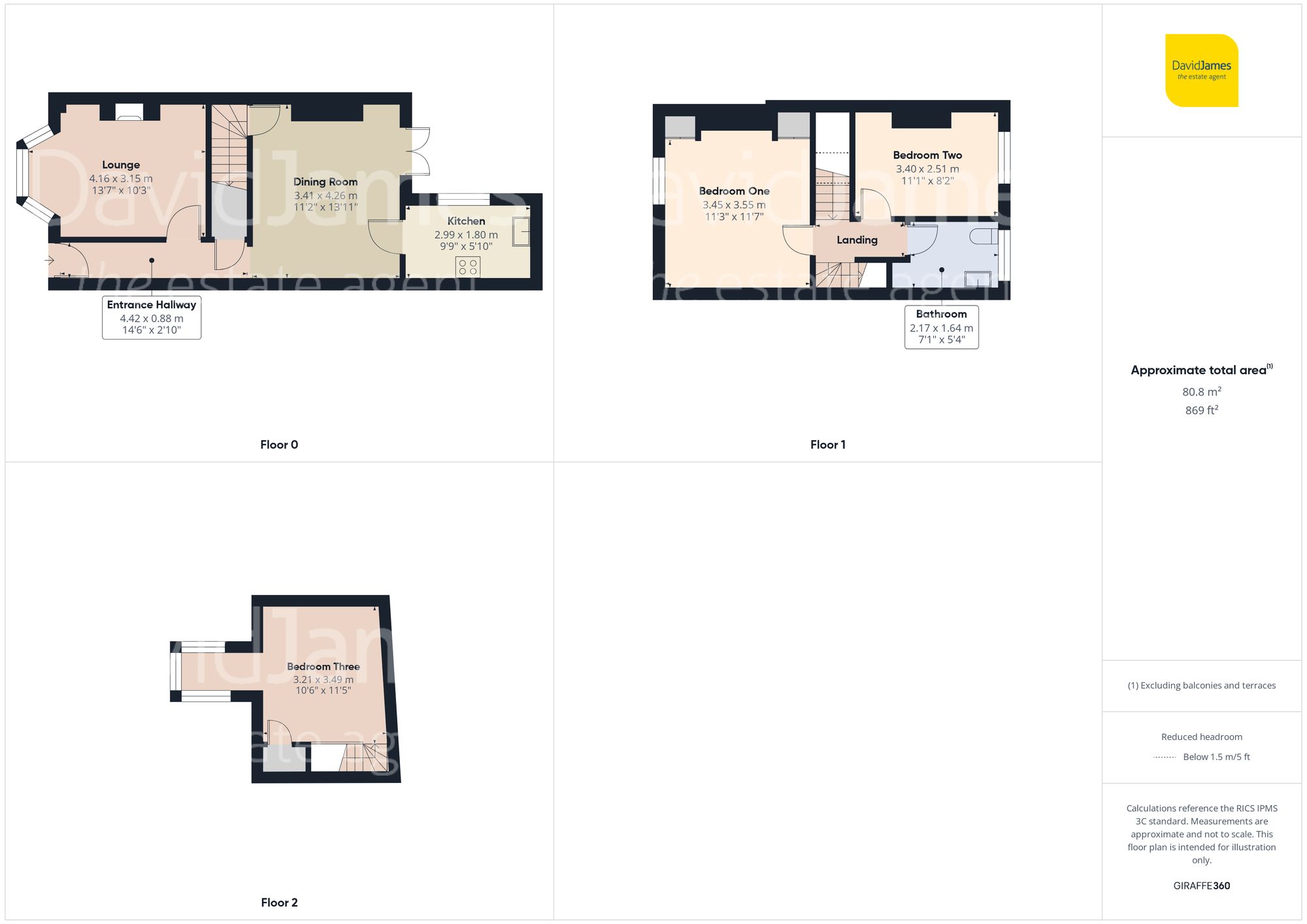 Floorplan for Woodland Grove, Colwick, Nottingham