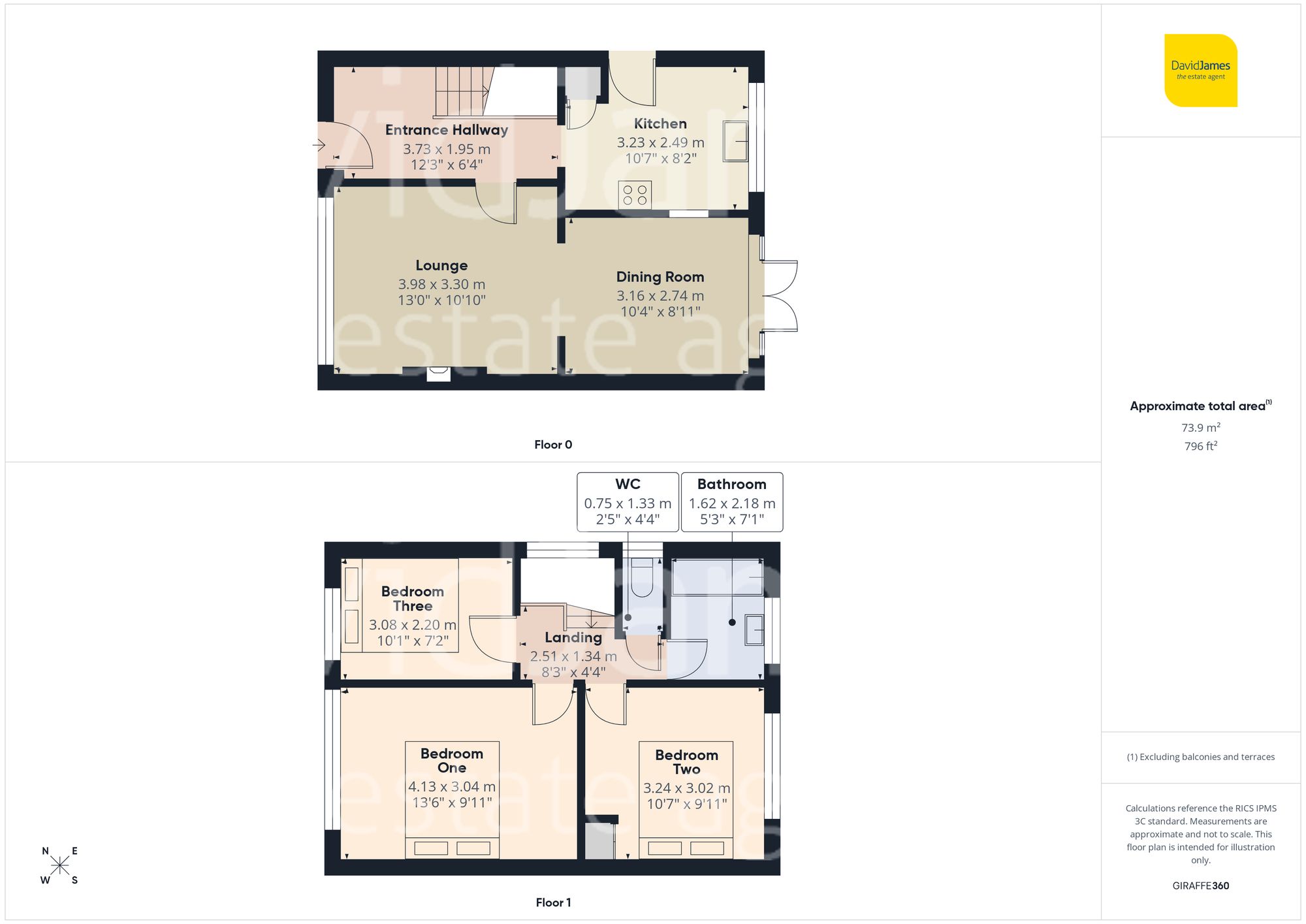 Floorplan for Ramsey Drive, Arnold, Nottingham