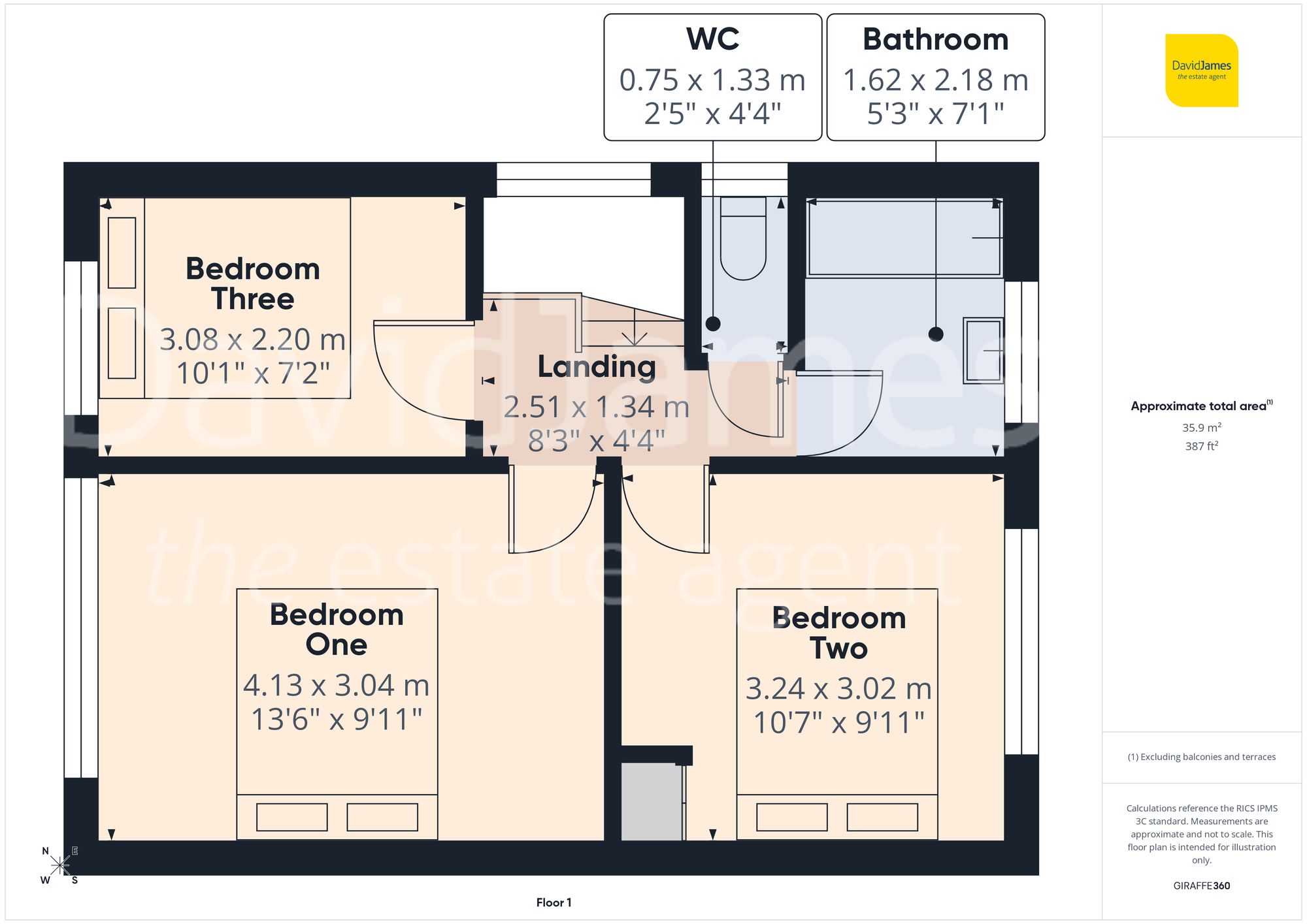 Floorplan for Ramsey Drive, Arnold, Nottingham