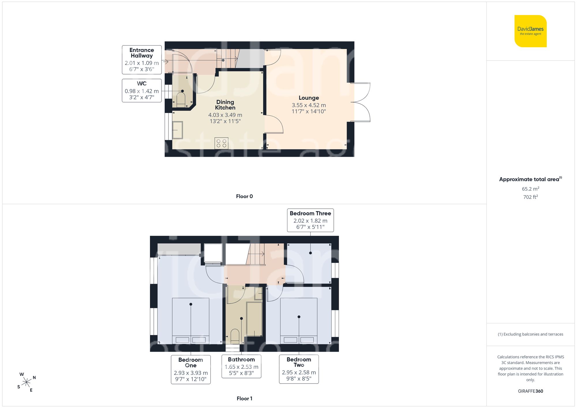 Floorplan for Pym Walk, Nottingham
