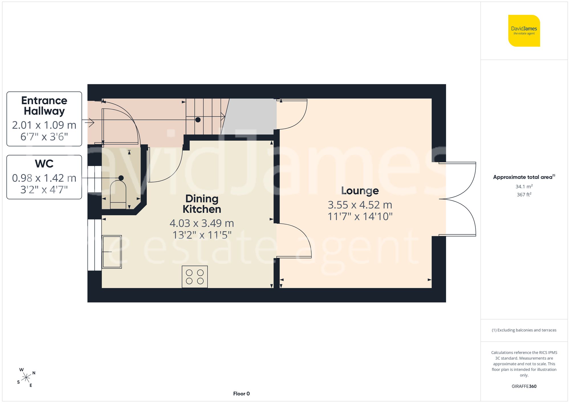 Floorplan for Pym Walk, Nottingham