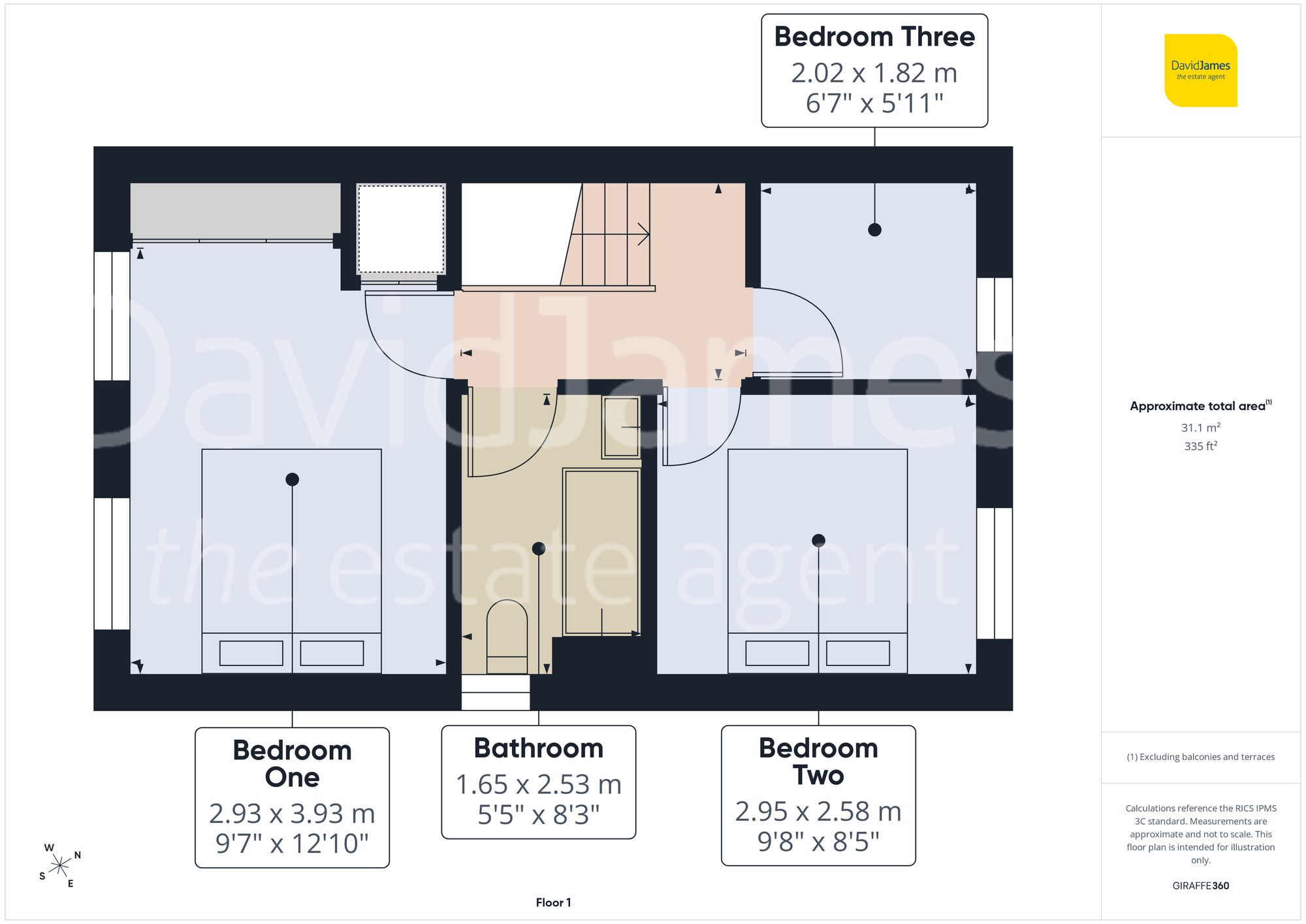 Floorplan for Pym Walk, Nottingham