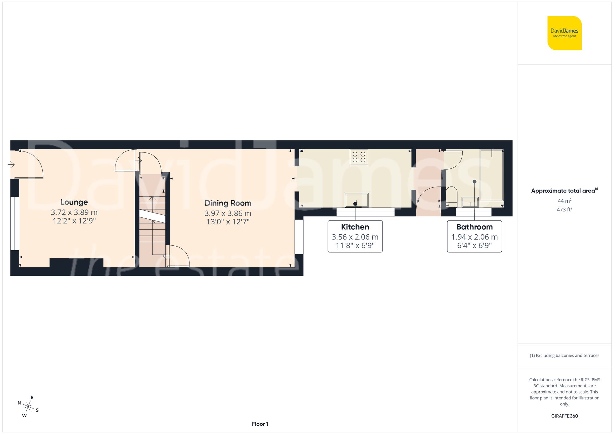 Floorplan for Carlton Road, Nottingham