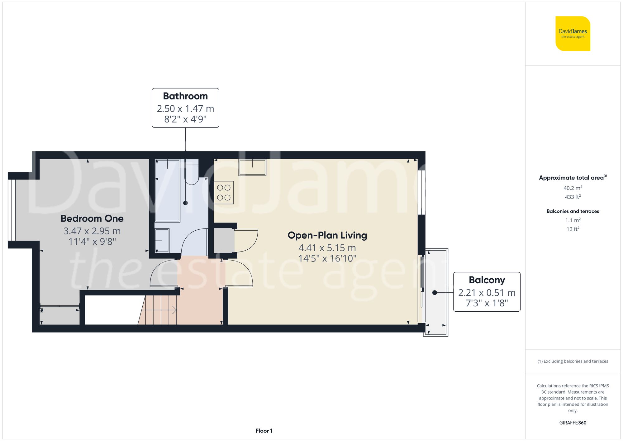 Floorplan for Douglas Court, Carlton, Nottingham