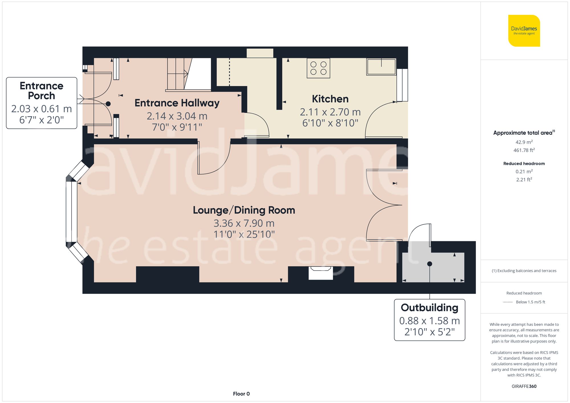 Floorplan for Vernon Avenue, Carlton, Nottingham
