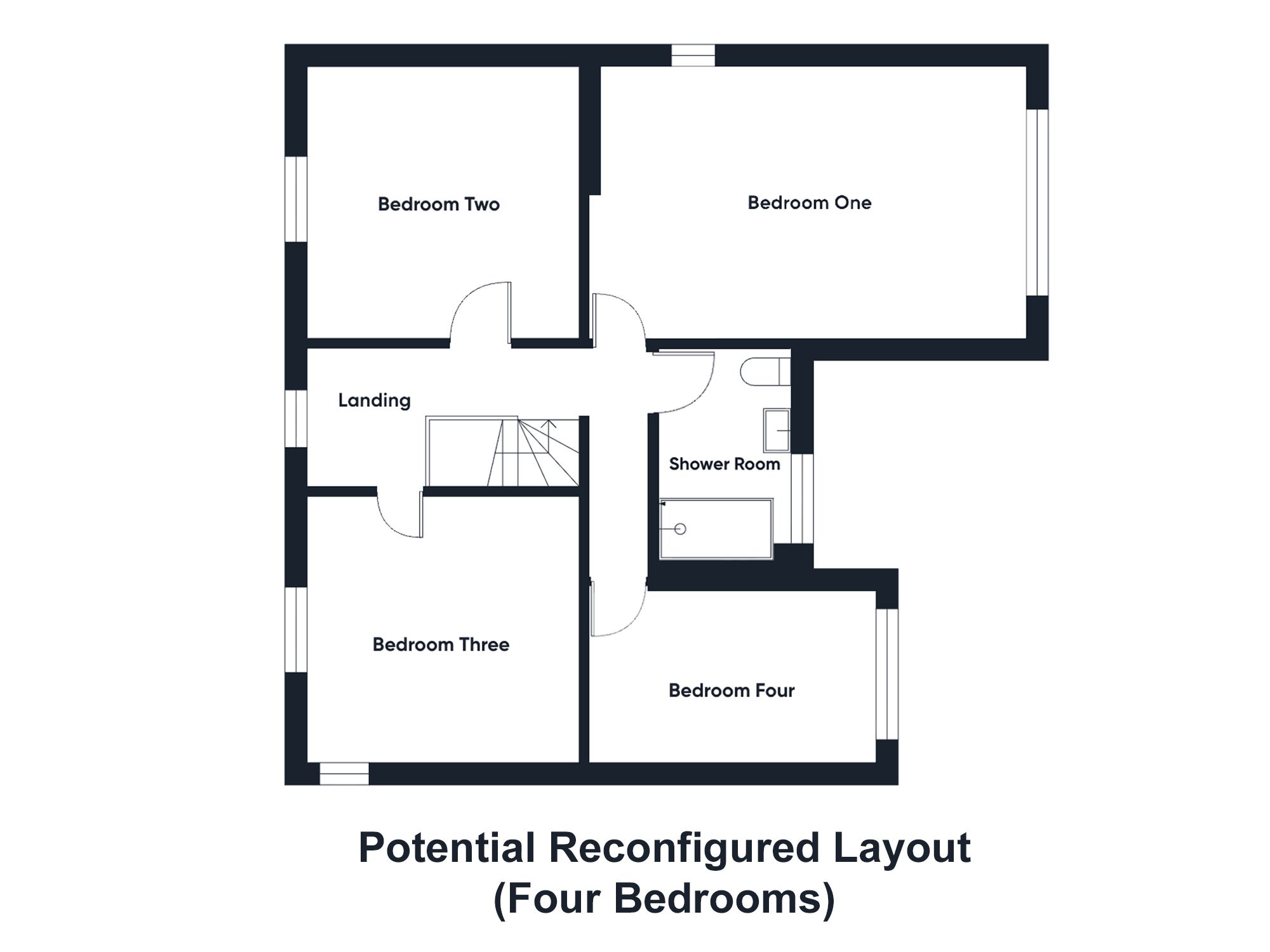 Floorplan for Spring Lane, Lambley, Nottingham