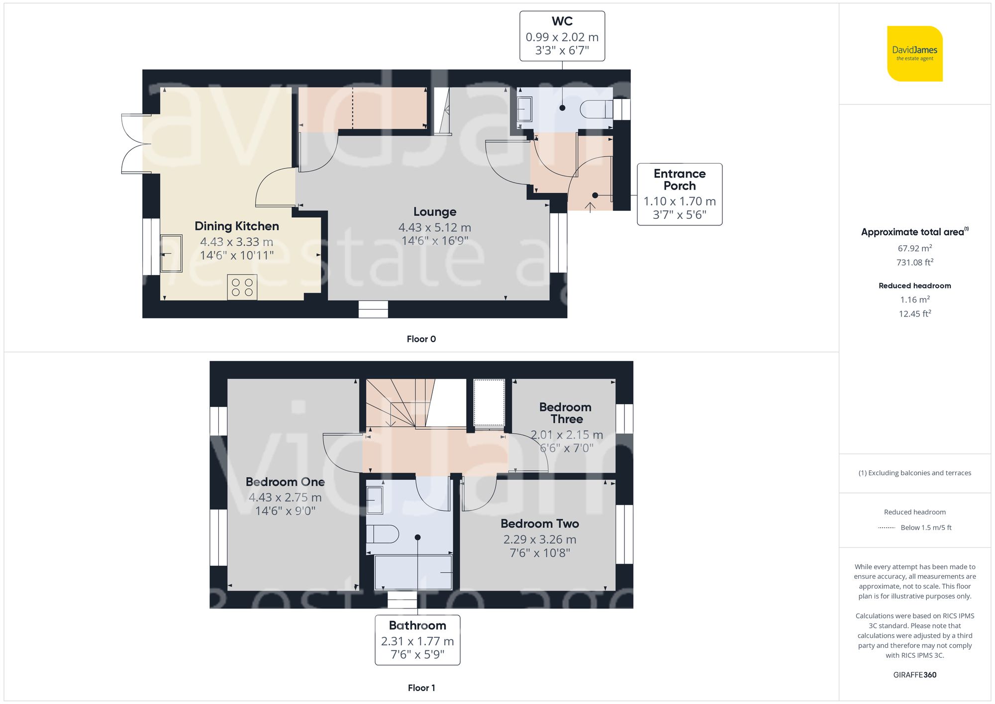 Floorplan for Rolleston Drive, Arnold, Nottingham