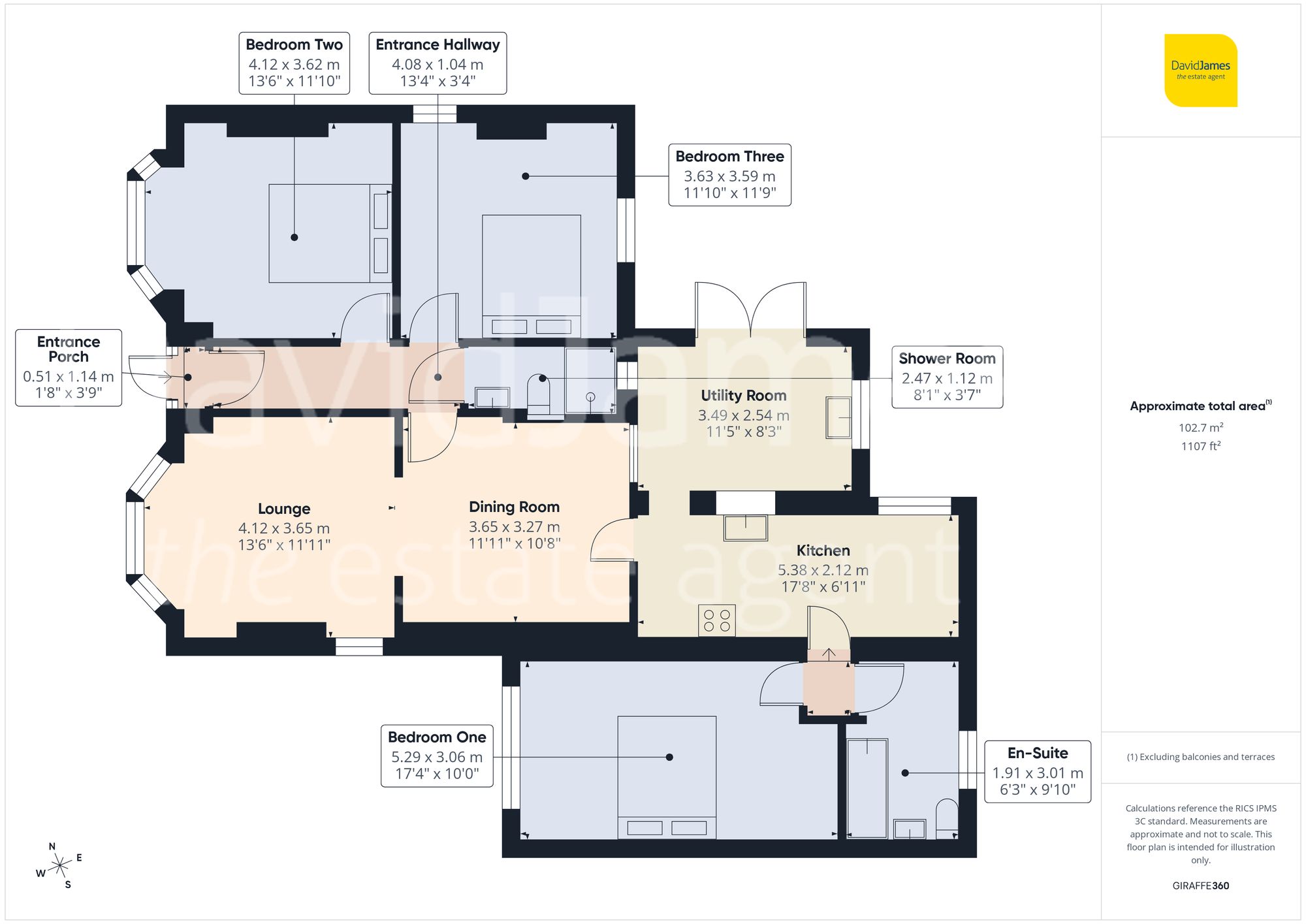Floorplan for Sunnydale Road, Nottingham
