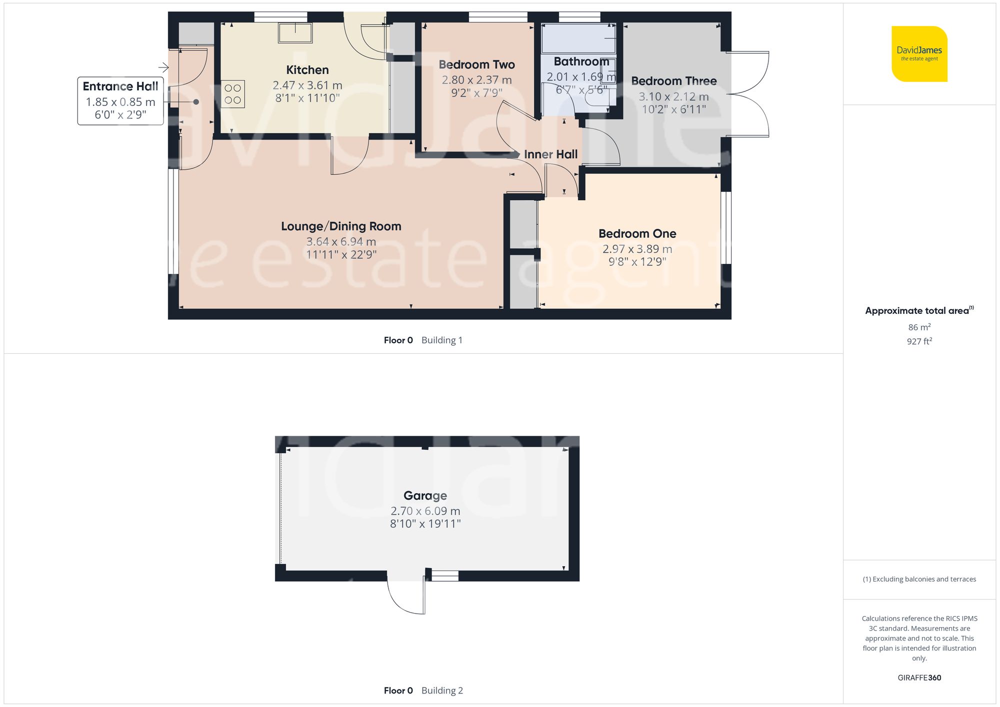 Floorplan for Chedington Avenue, Mapperley, Nottingham