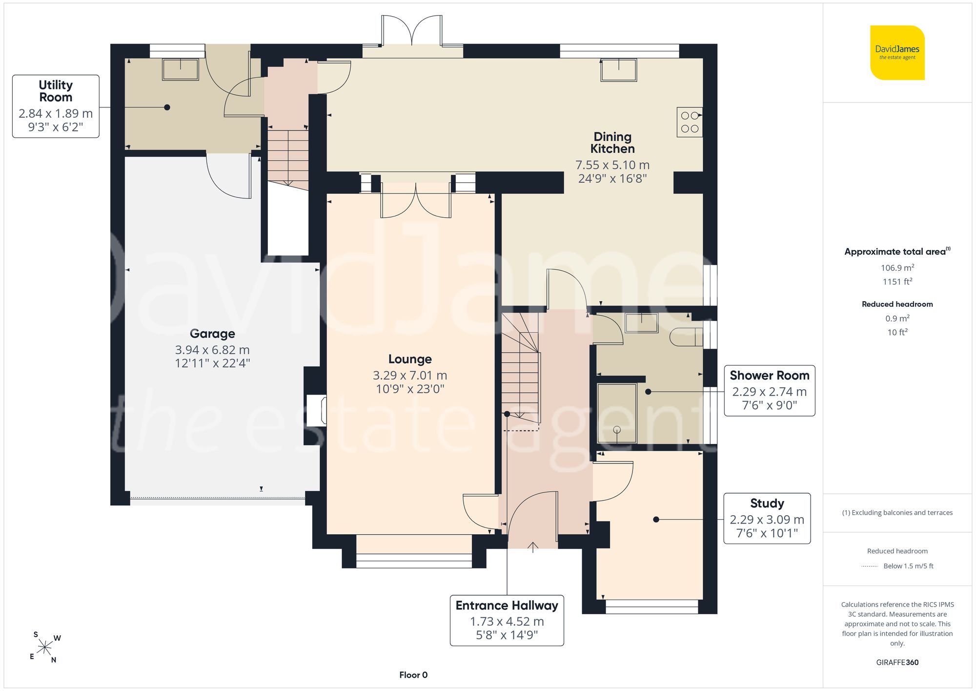 Floorplan for Elmhurst Avenue, Mapperley, Nottingham