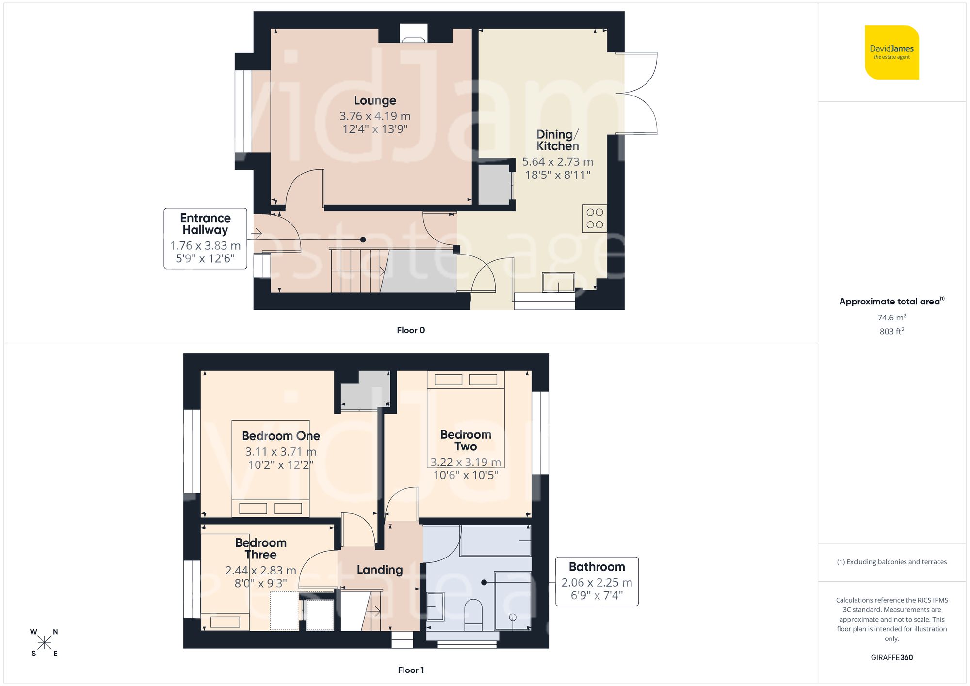 Floorplan for Perlethorpe Crescent, Gedling, Nottingham