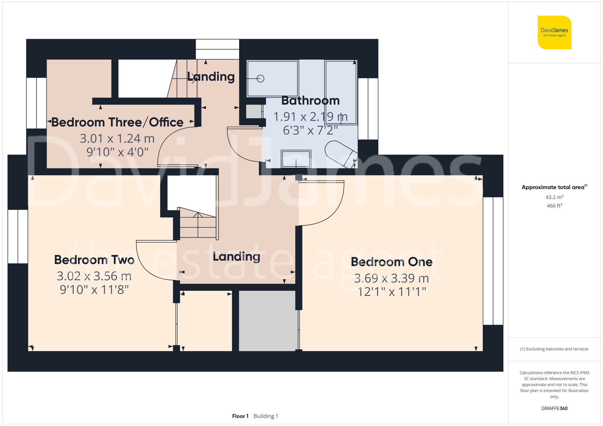 Floorplan for Woodborough Road, Mapperley, Nottingham