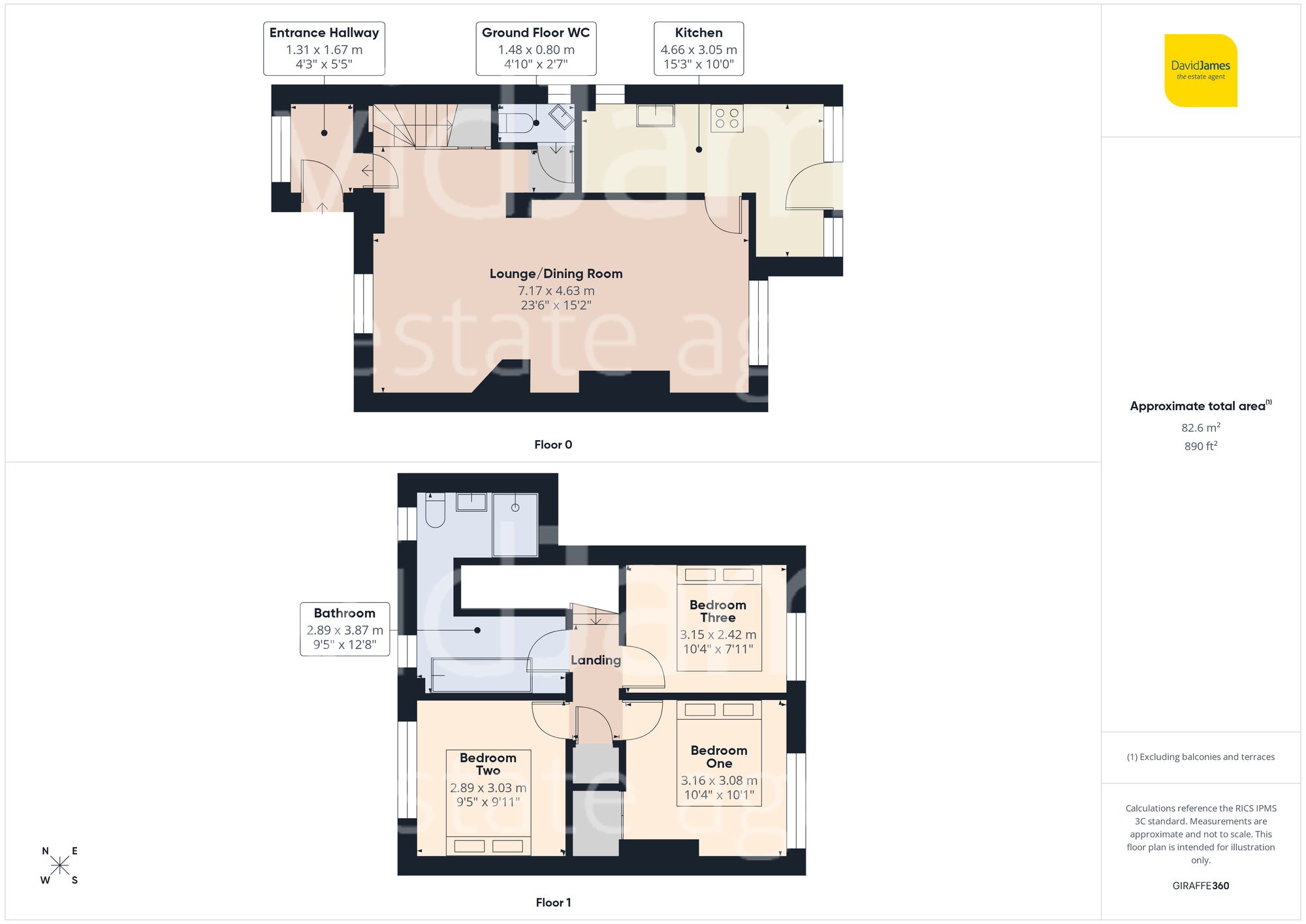 Floorplan for Marnham Drive, Nottingham
