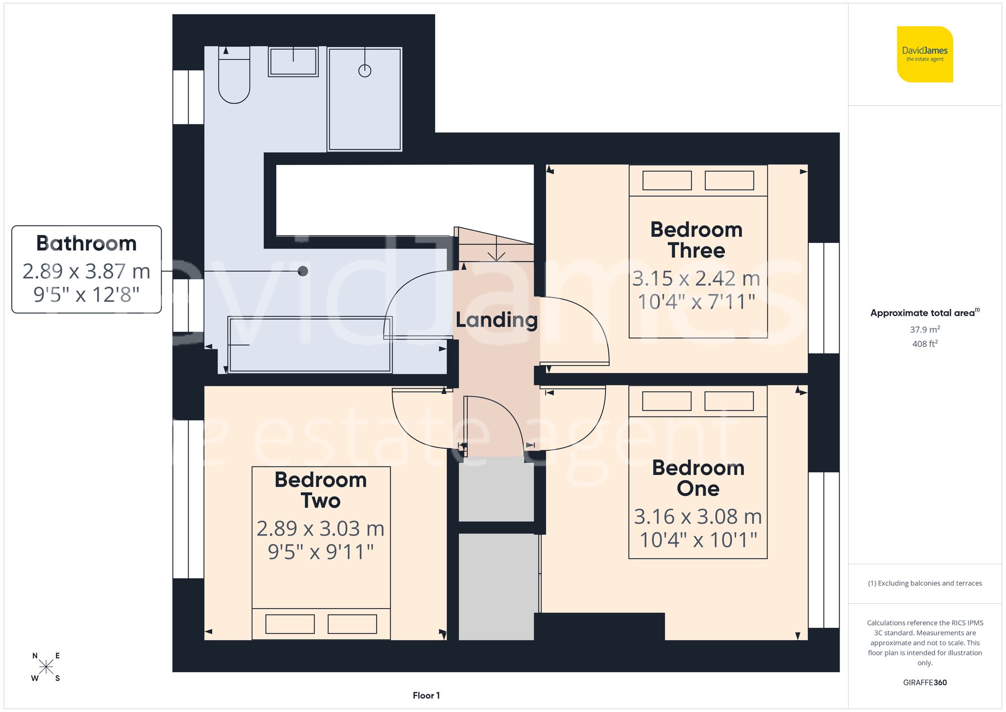Floorplan for Marnham Drive, Nottingham