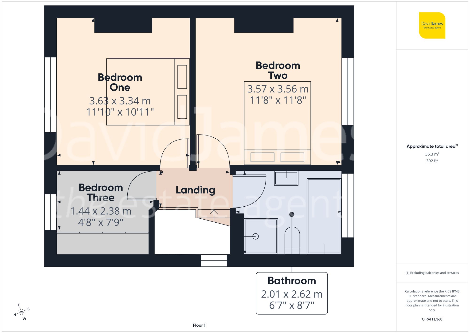 Floorplan for Tennyson Avenue, Gedling, Nottingham