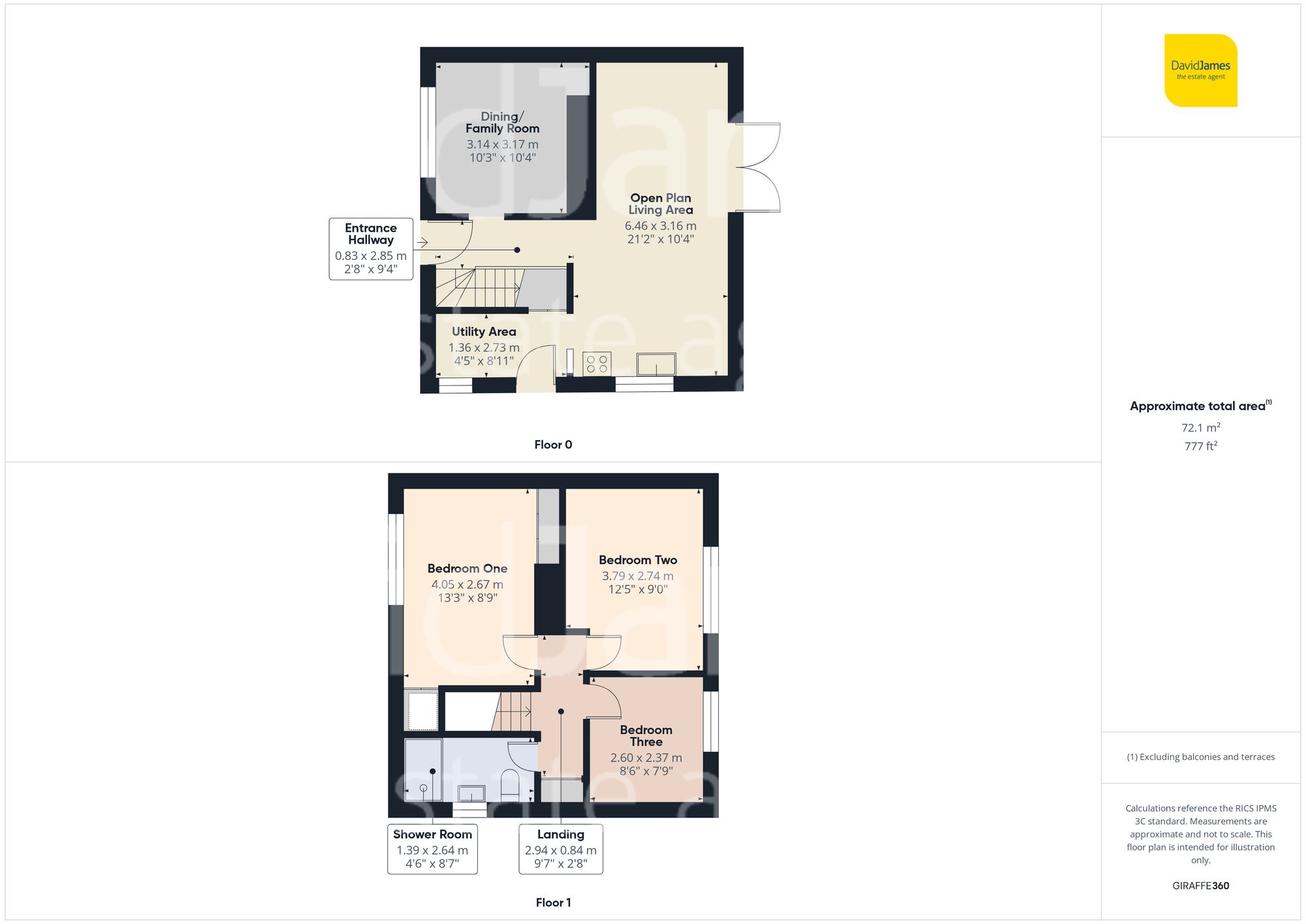 Floorplan for Cinderhill Grove, Gedling, Nottingham