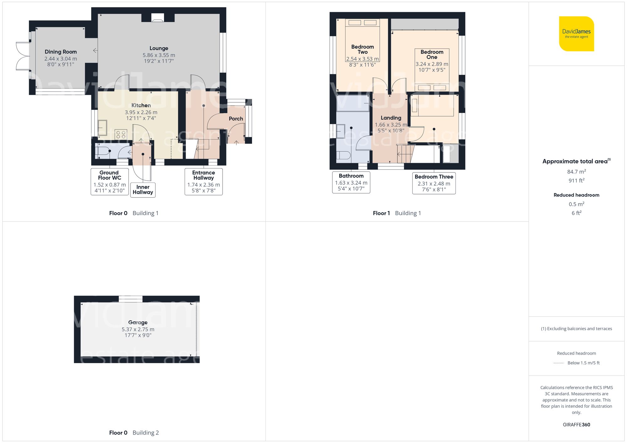 Floorplan for Glendon Drive, Sherwood, Nottingham
