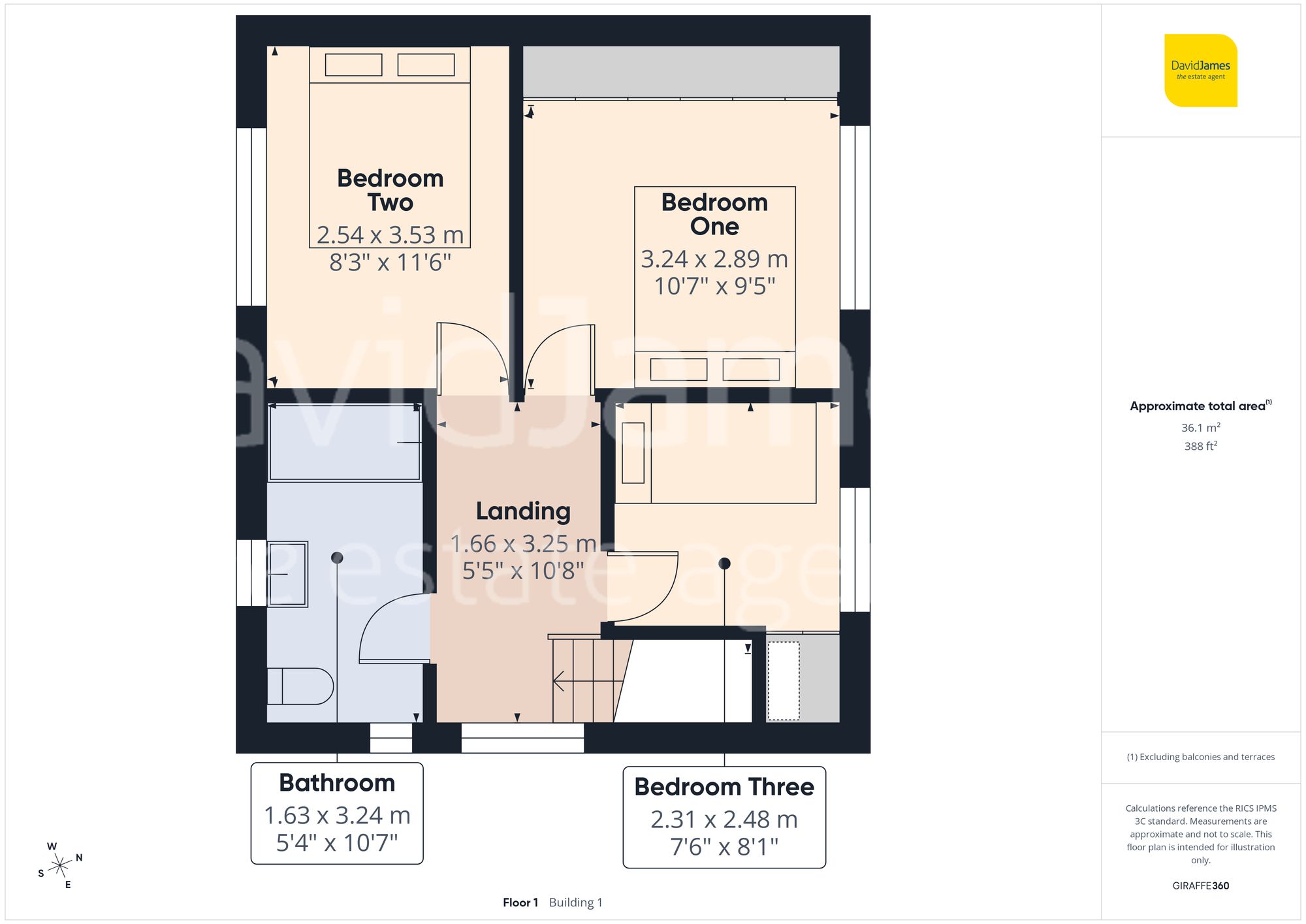 Floorplan for Glendon Drive, Sherwood, Nottingham
