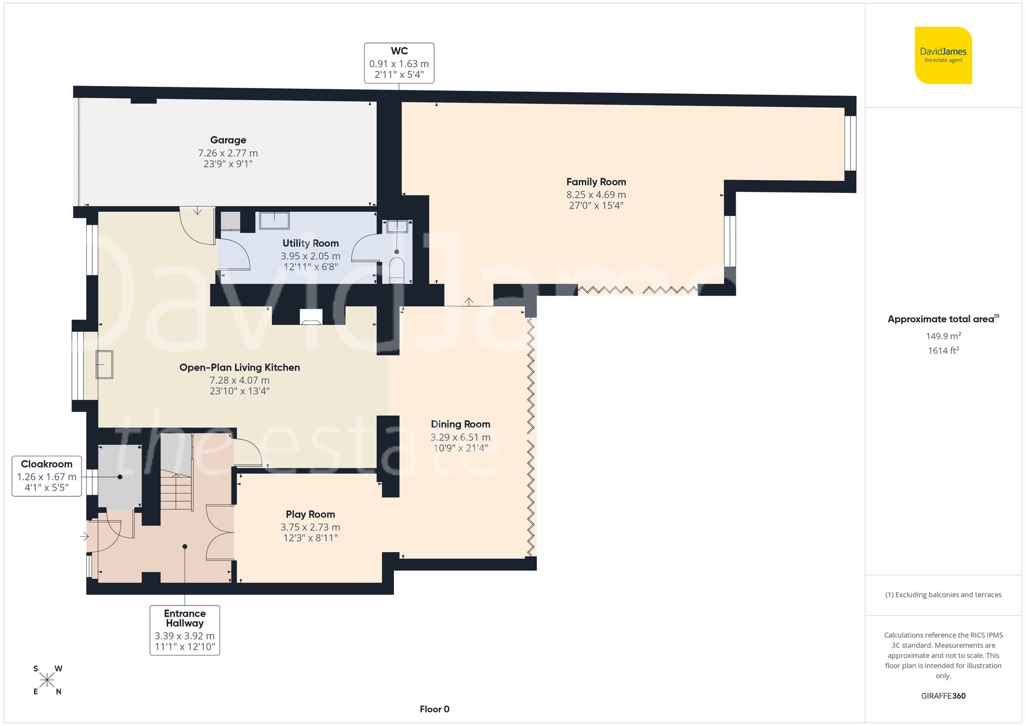 Floorplan for Park Avenue, Woodborough, Nottingham