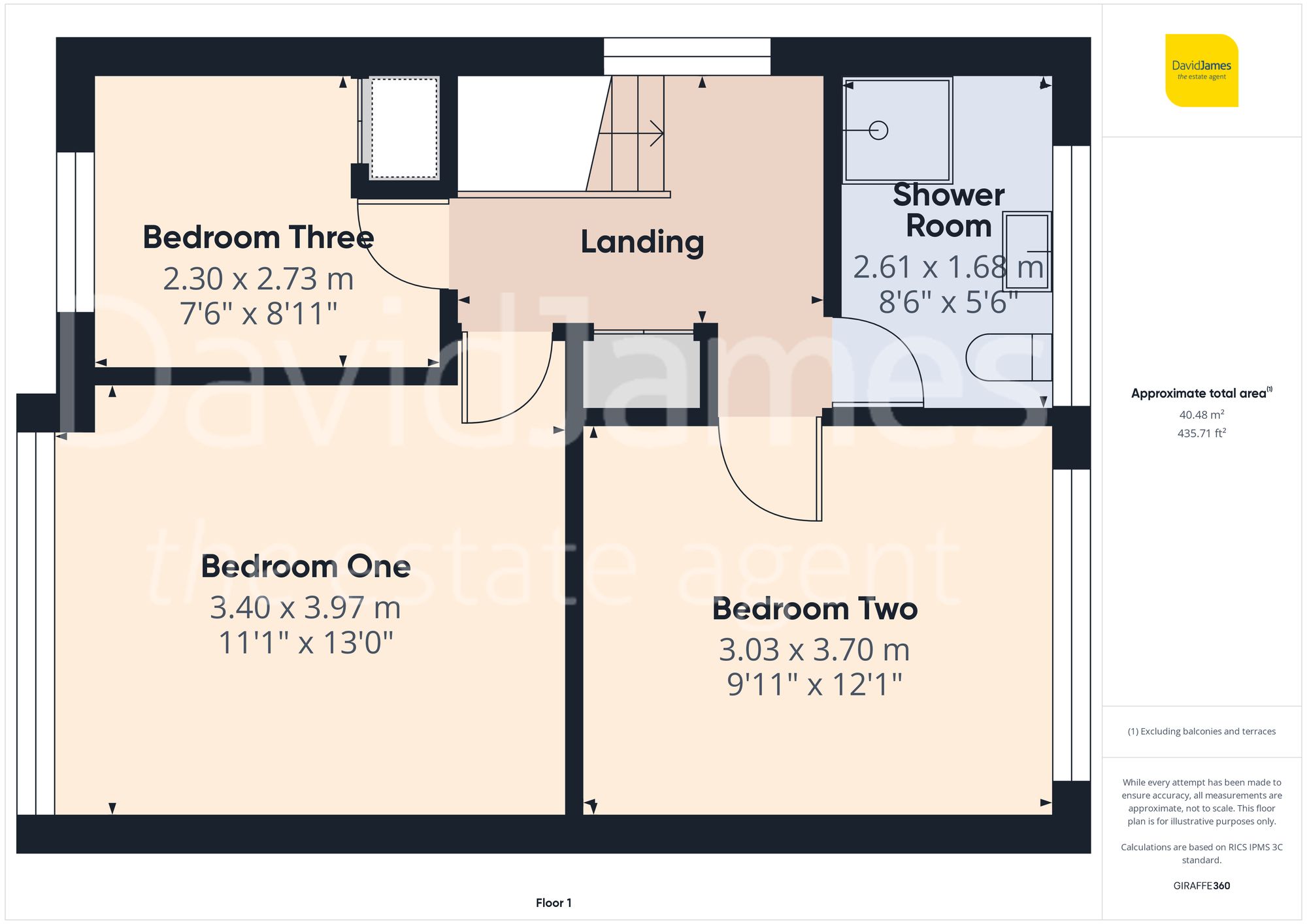 Floorplan for Revelstoke Way, Nottingham, NG5