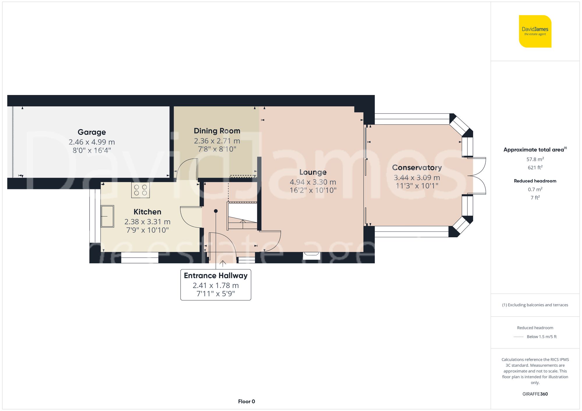 Floorplan for Thorney Hill, Nottingham