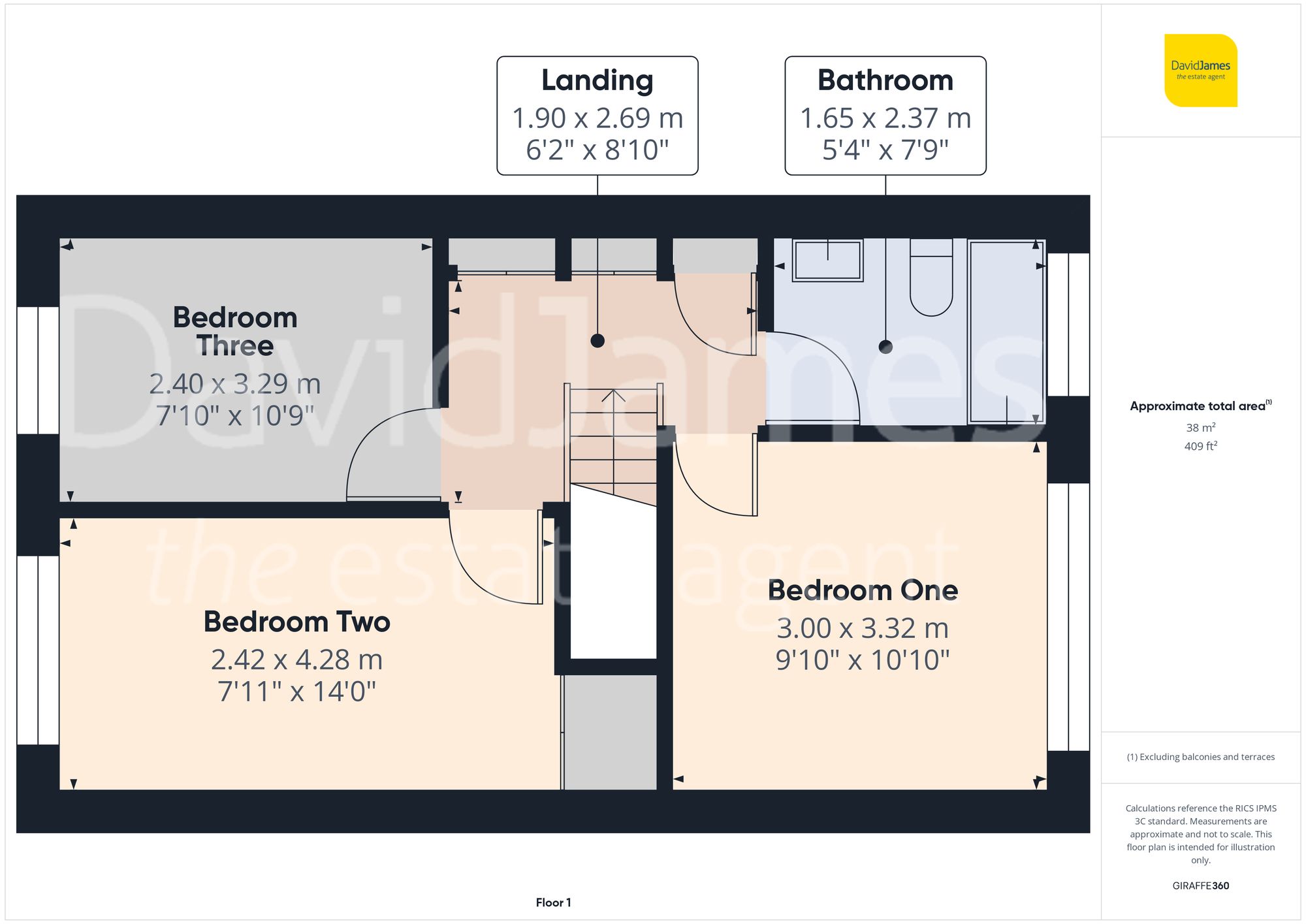 Floorplan for Thorney Hill, Nottingham