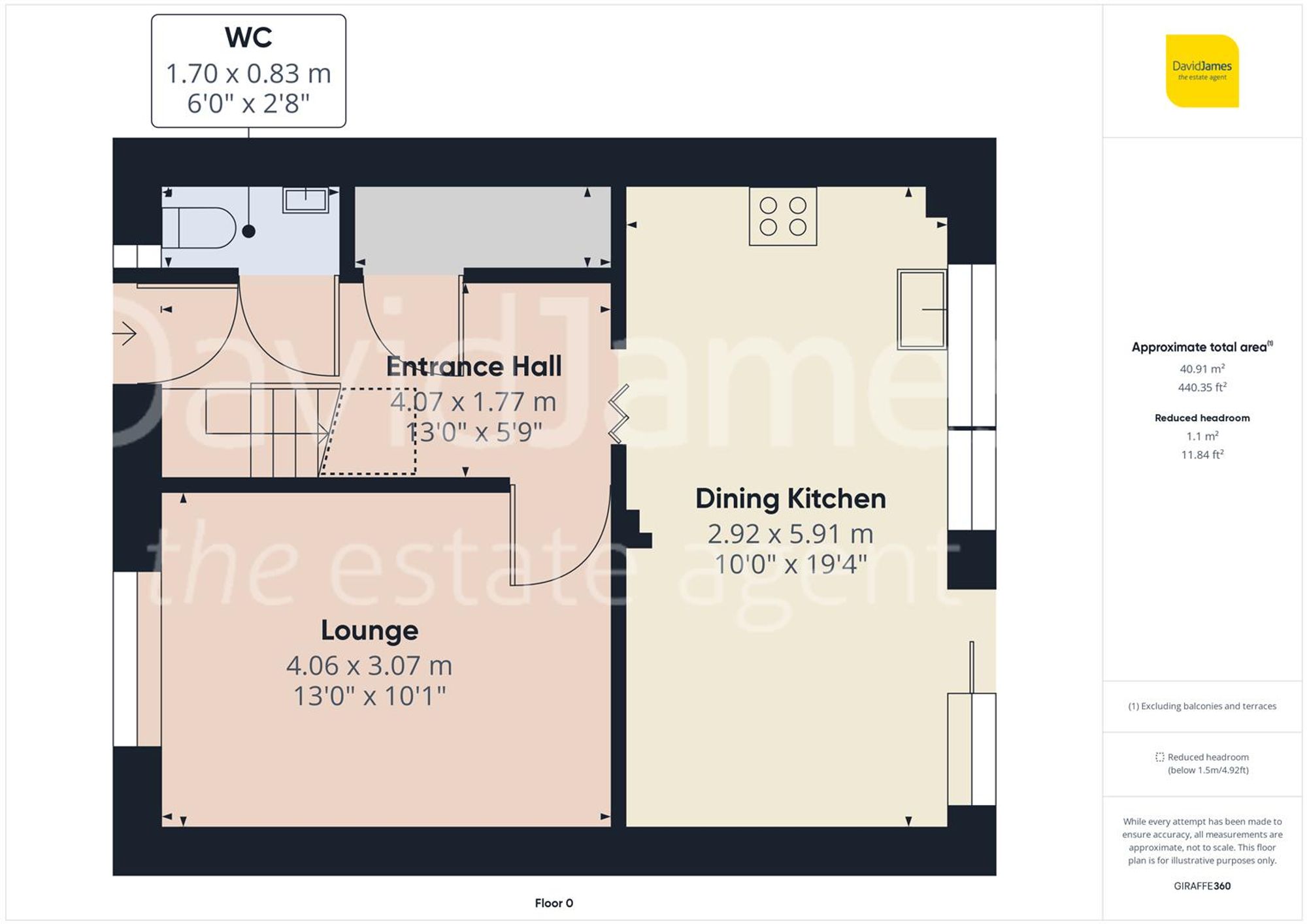 Floorplan for Chevin Gardens, Top Valley, Nottingham