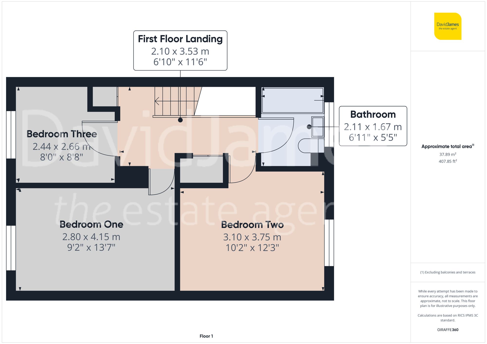 Floorplan for Thornbury Way, Top Valley, Nottingham