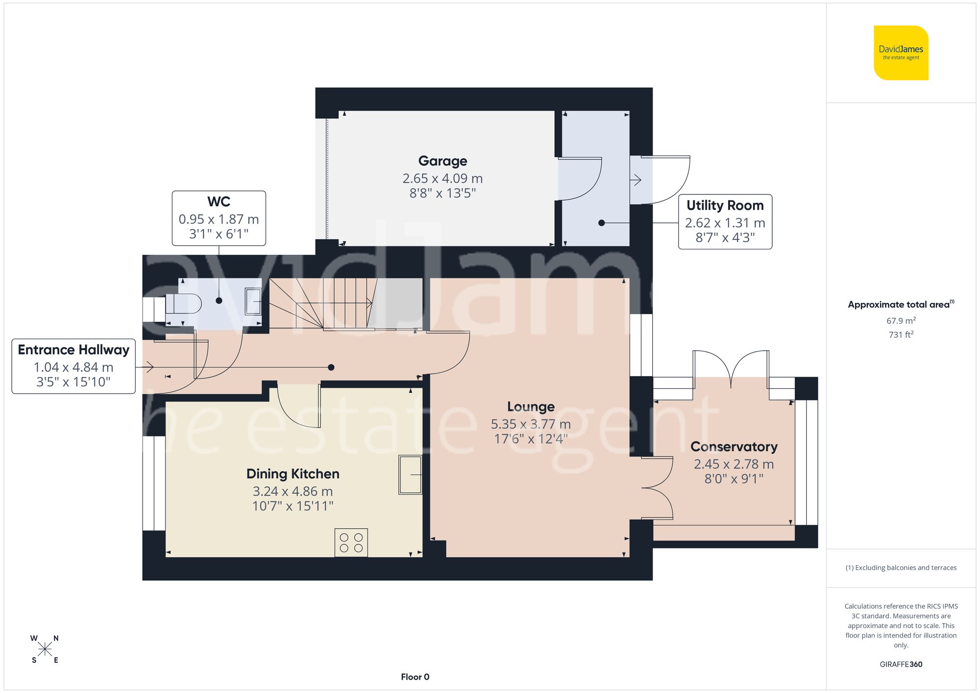 Floorplan for Chedington Avenue, Mapperley, Nottingham