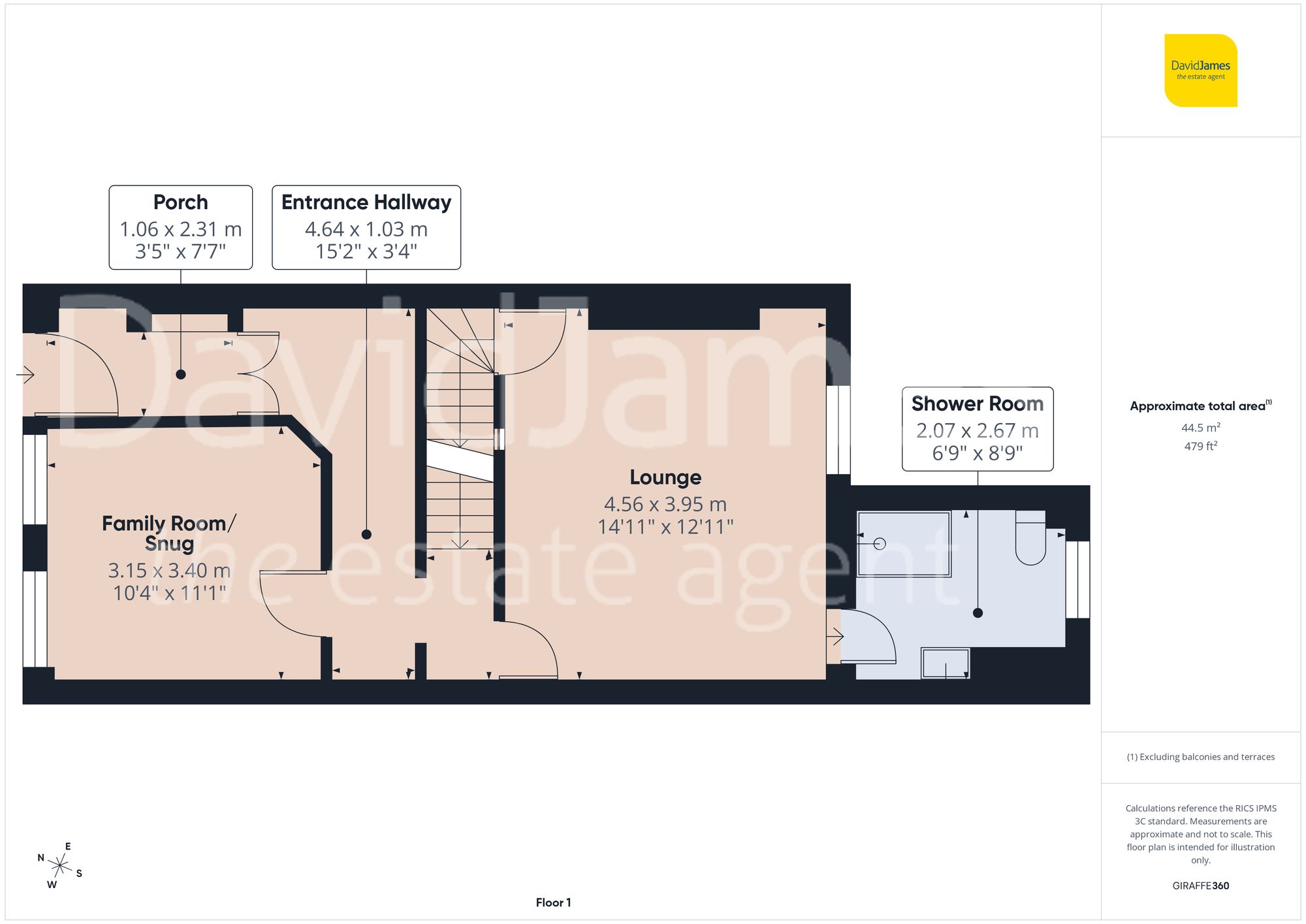 Floorplan for Woodborough Road, Mapperley, Nottingham