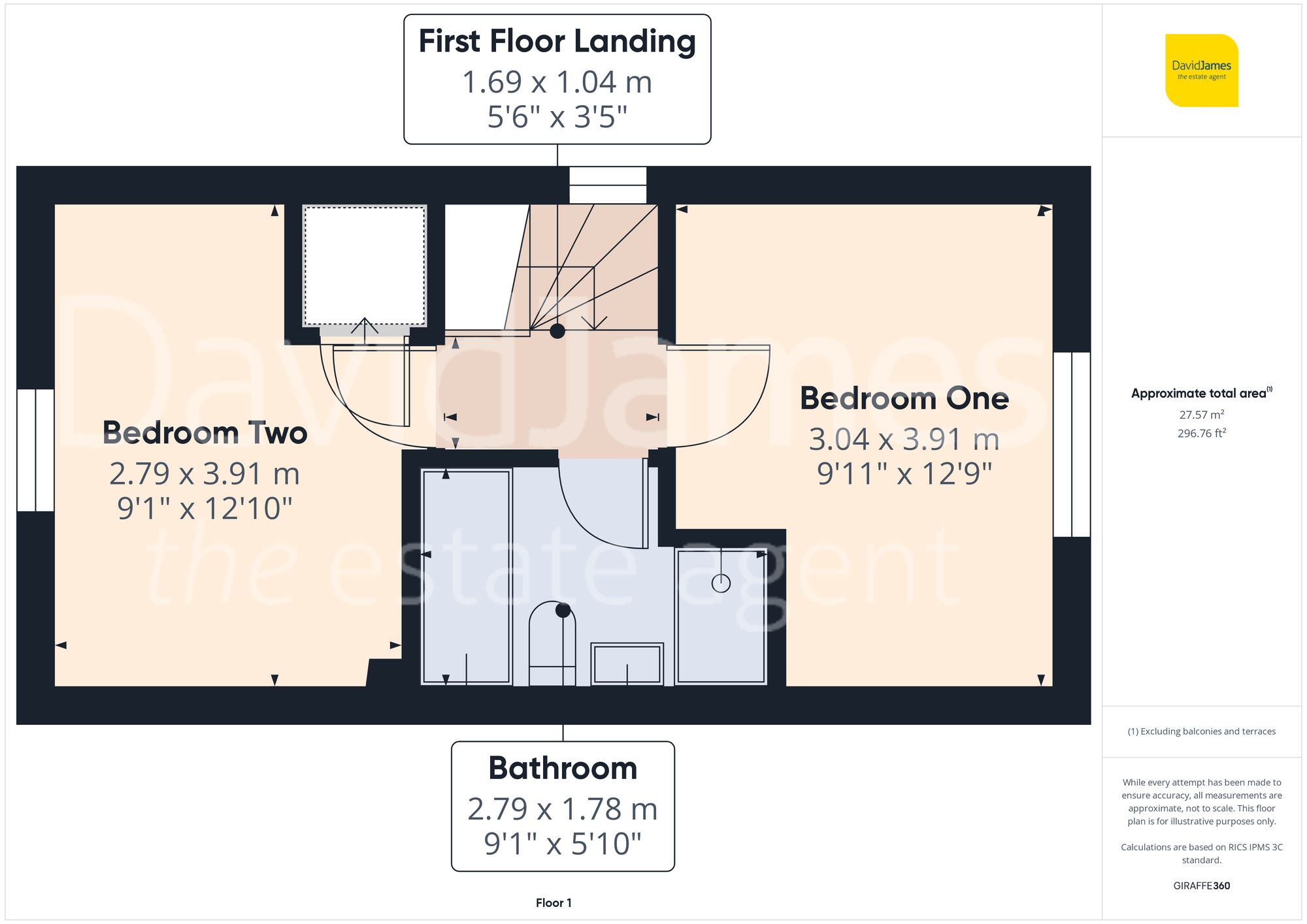 Floorplan for Hirst Close, Arnold, Nottingham