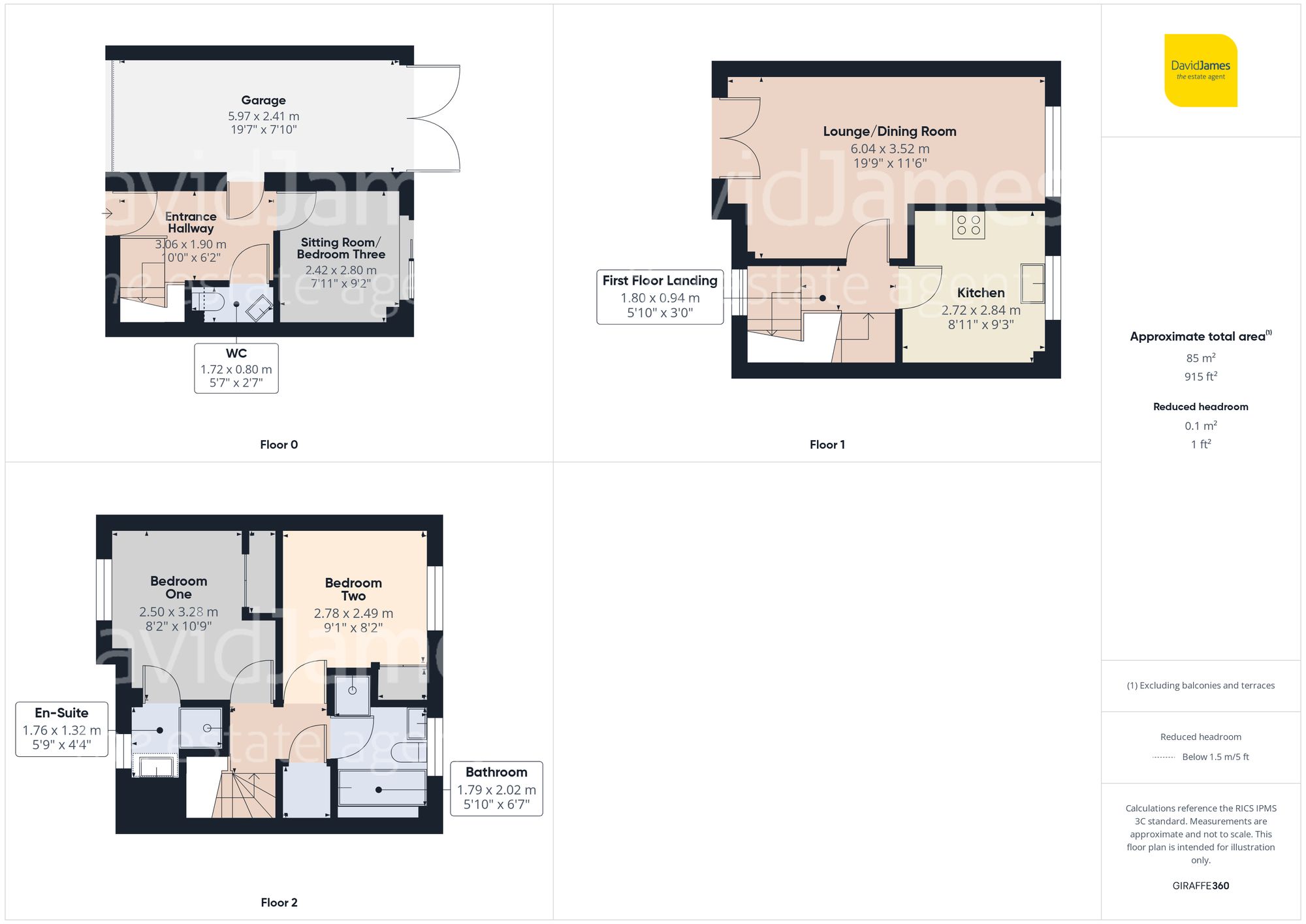 Floorplan for Jensen Way, Carrington, Nottingham