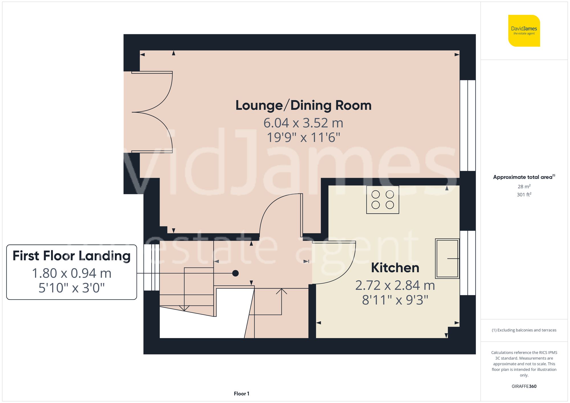 Floorplan for Jensen Way, Carrington, Nottingham