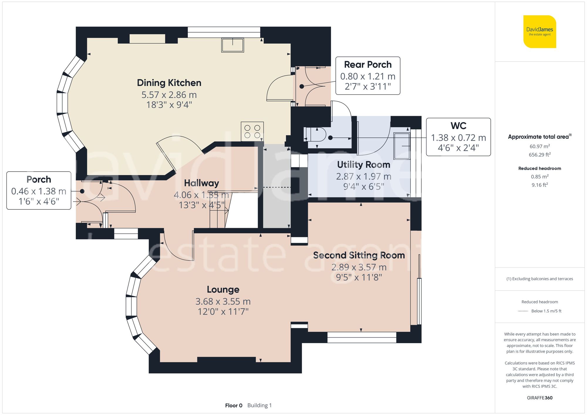 Floorplan for Darley Avenue, Carlton, Nottingham