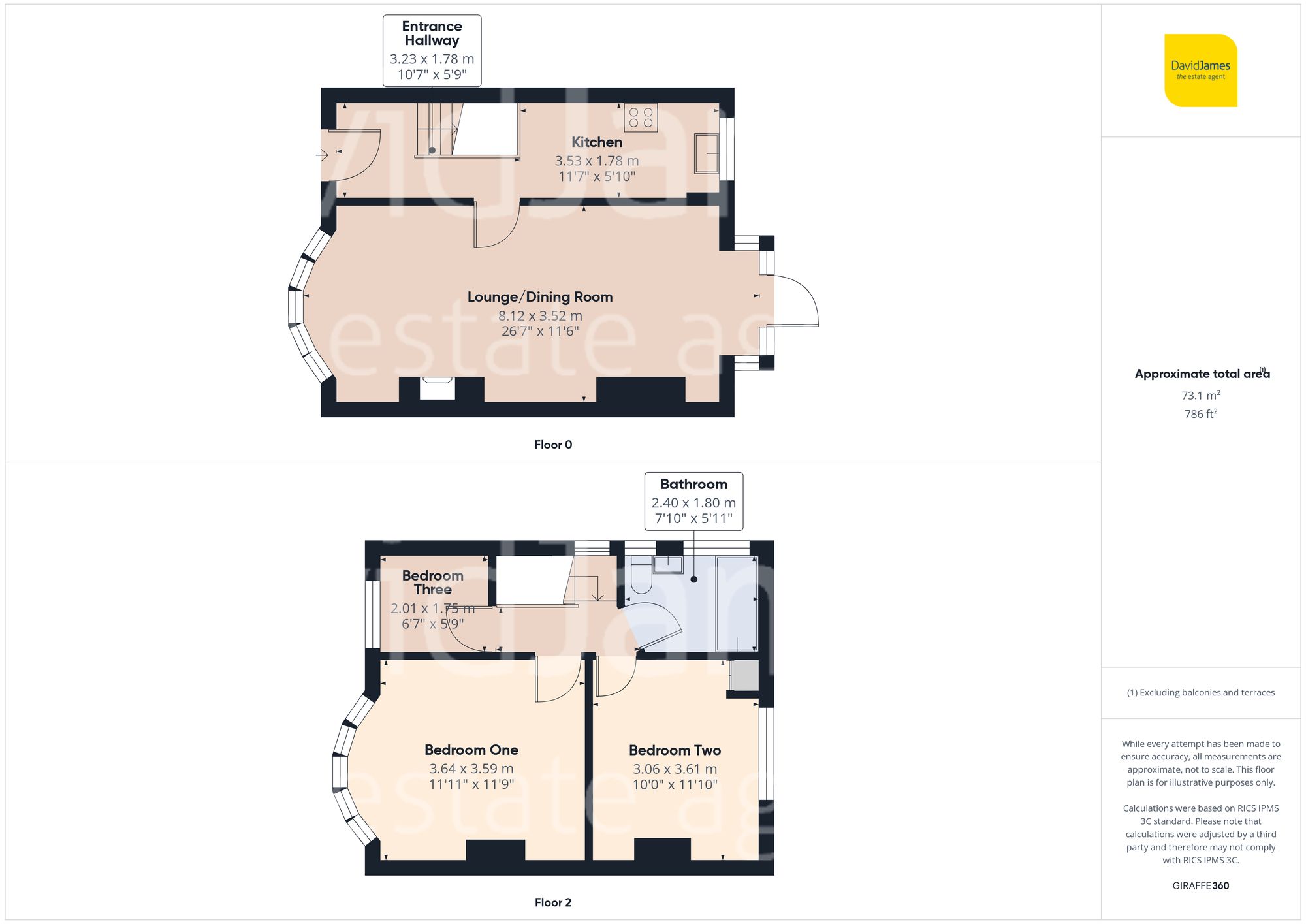Floorplan for Fairbank Crescent, Sherwood, Nottingham